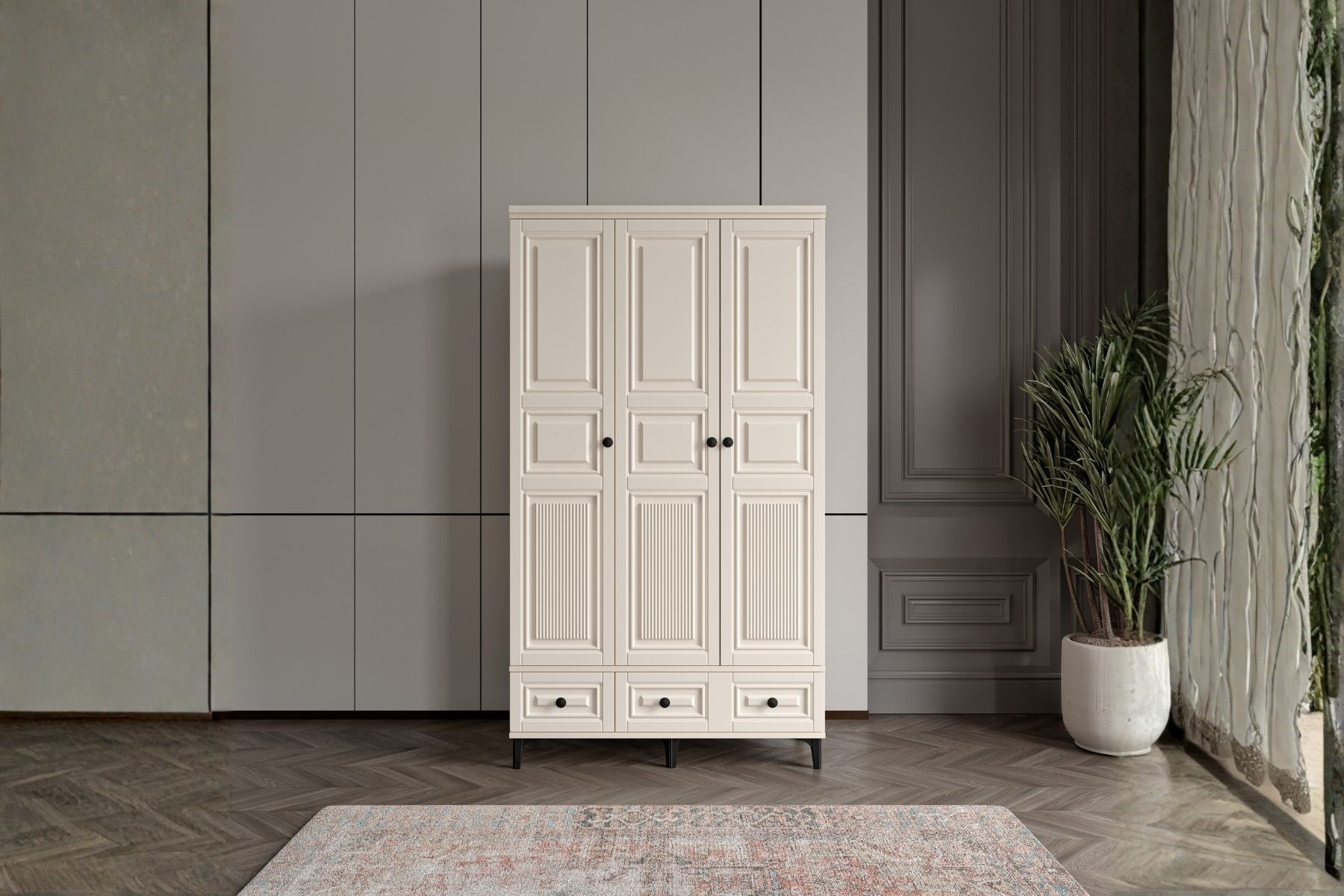 Merz Moon 3 Kapılı Gardırop 