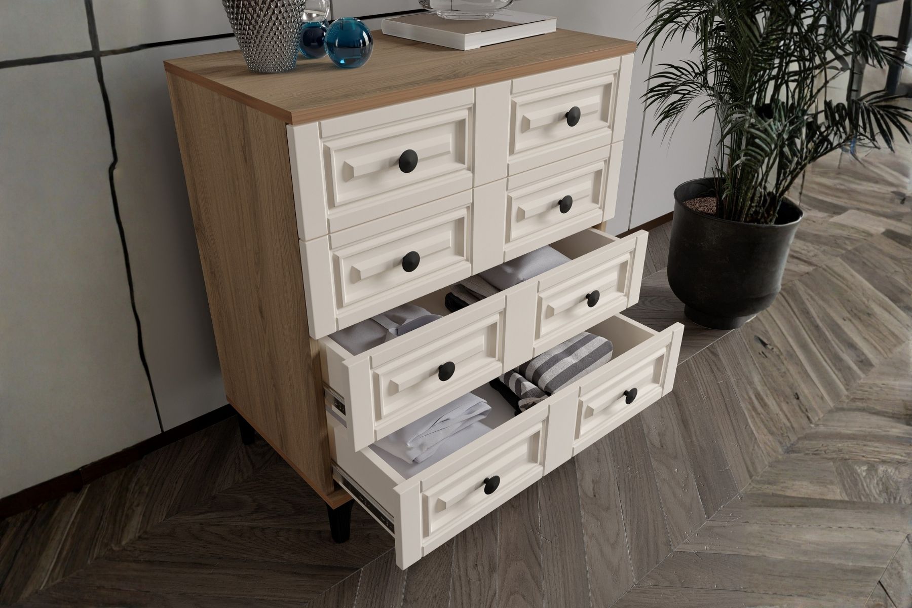 Merz Walnut Şifonyer 