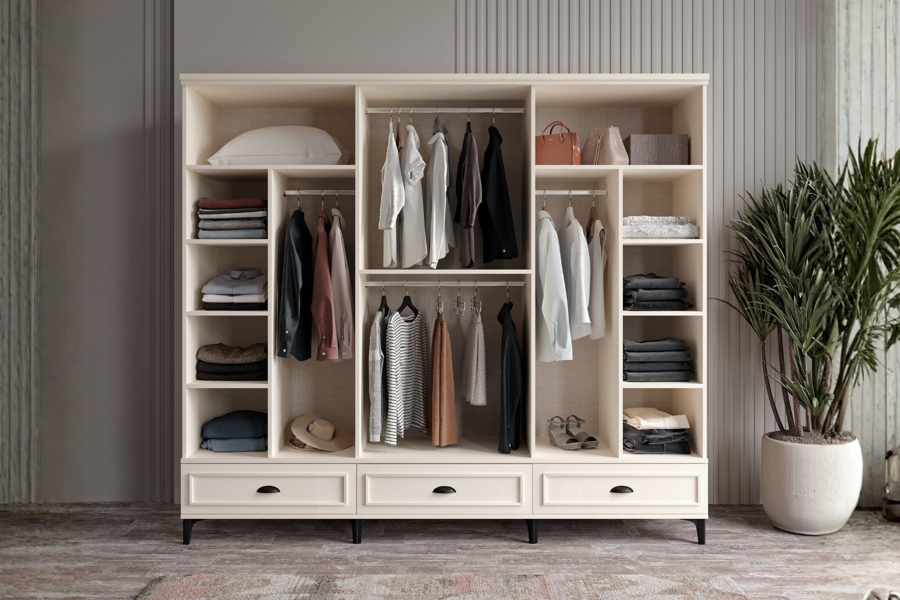 Char Moon Köşe Gardırop 