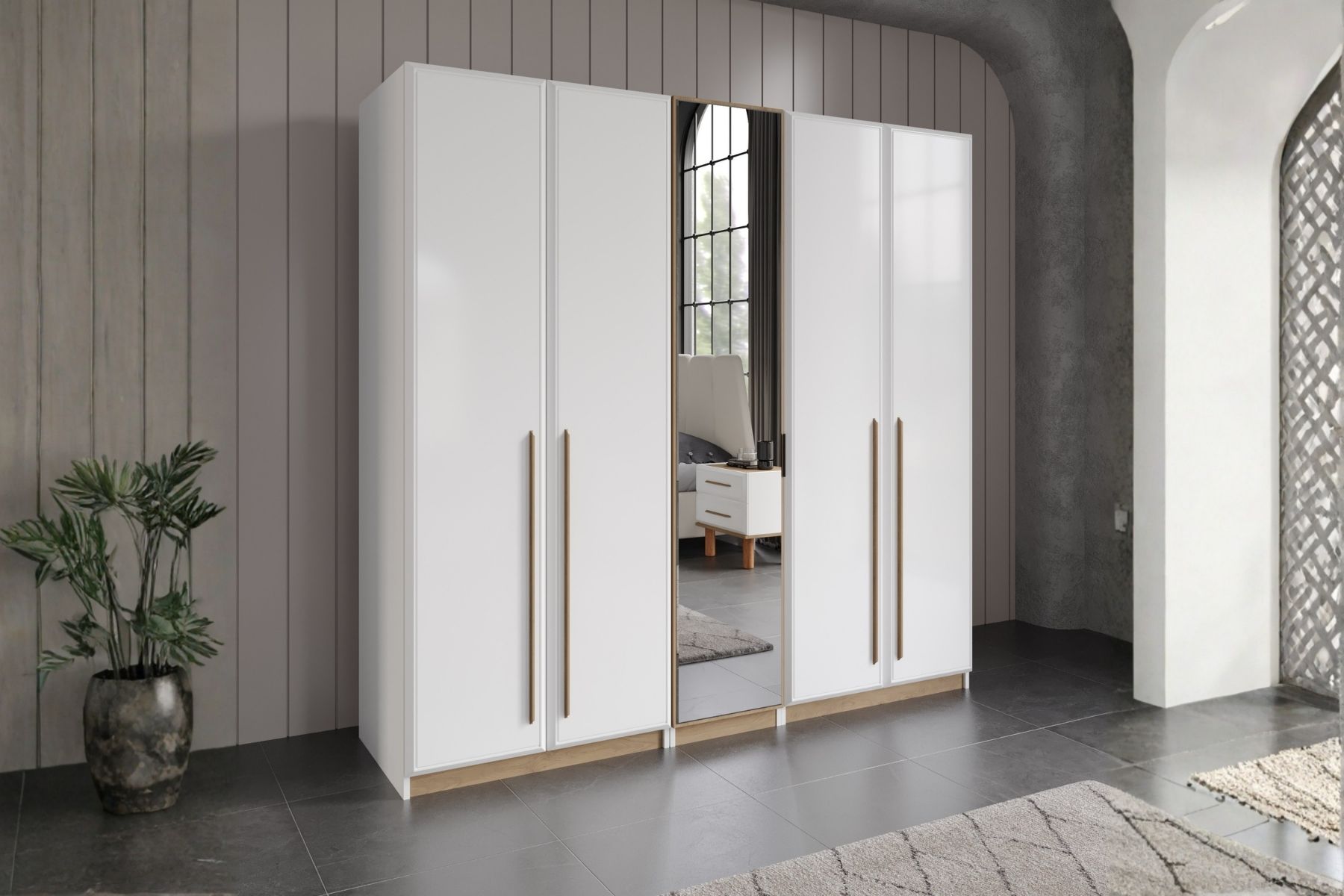 Lucca 5 Kapılı Gardırop