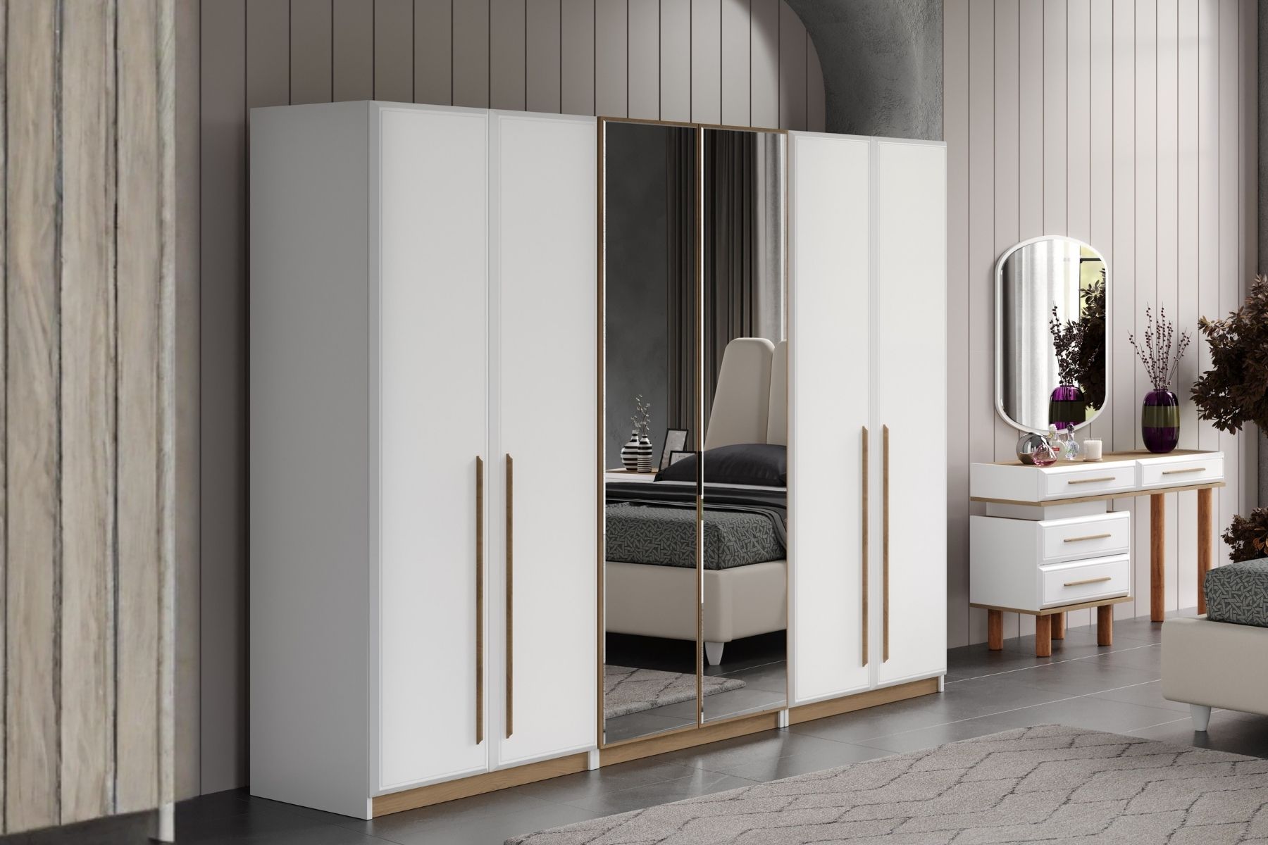 Lucca 6 Kapılı Gardırop