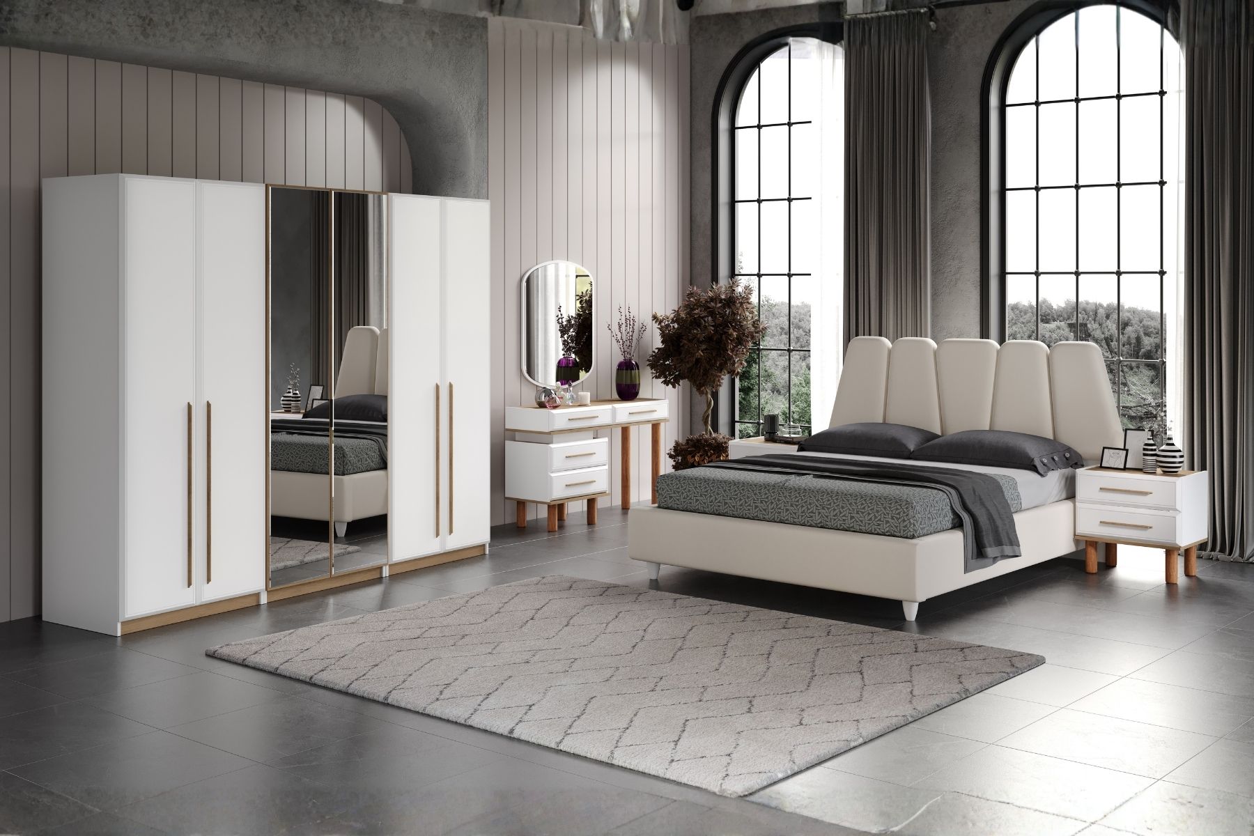 Lucca 6 Kapılı Yatak Odası Takımı