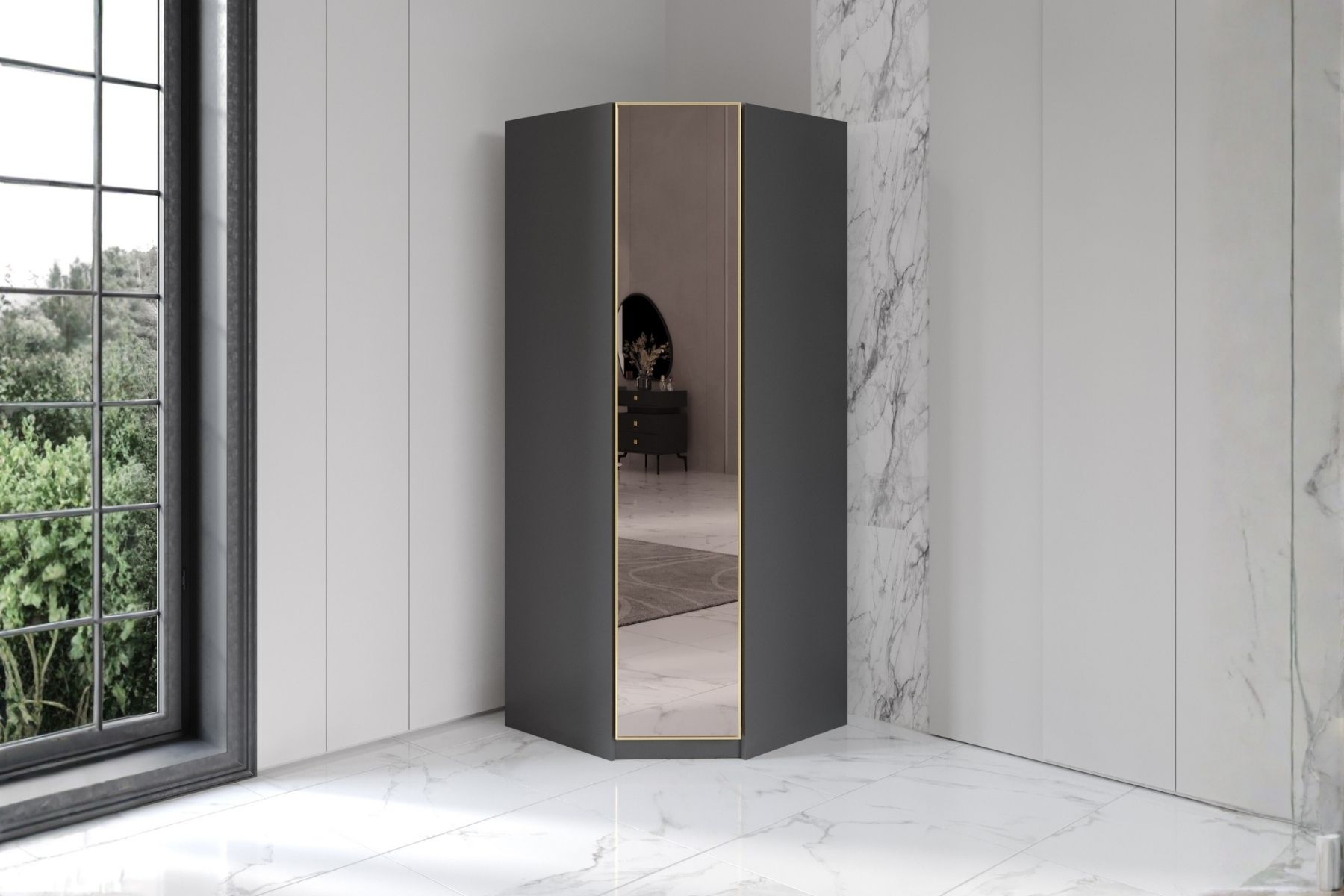 Talic 6 Kapılı Köşe Gardırop