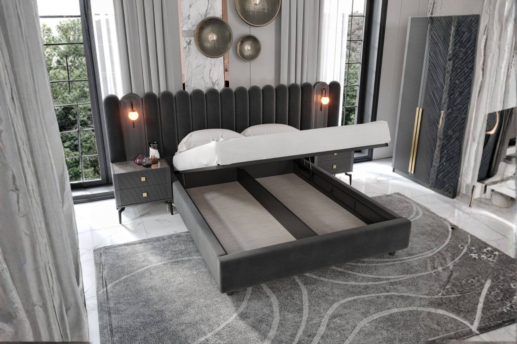 Talic 6 Kapılı Yatak Odası Takımı 