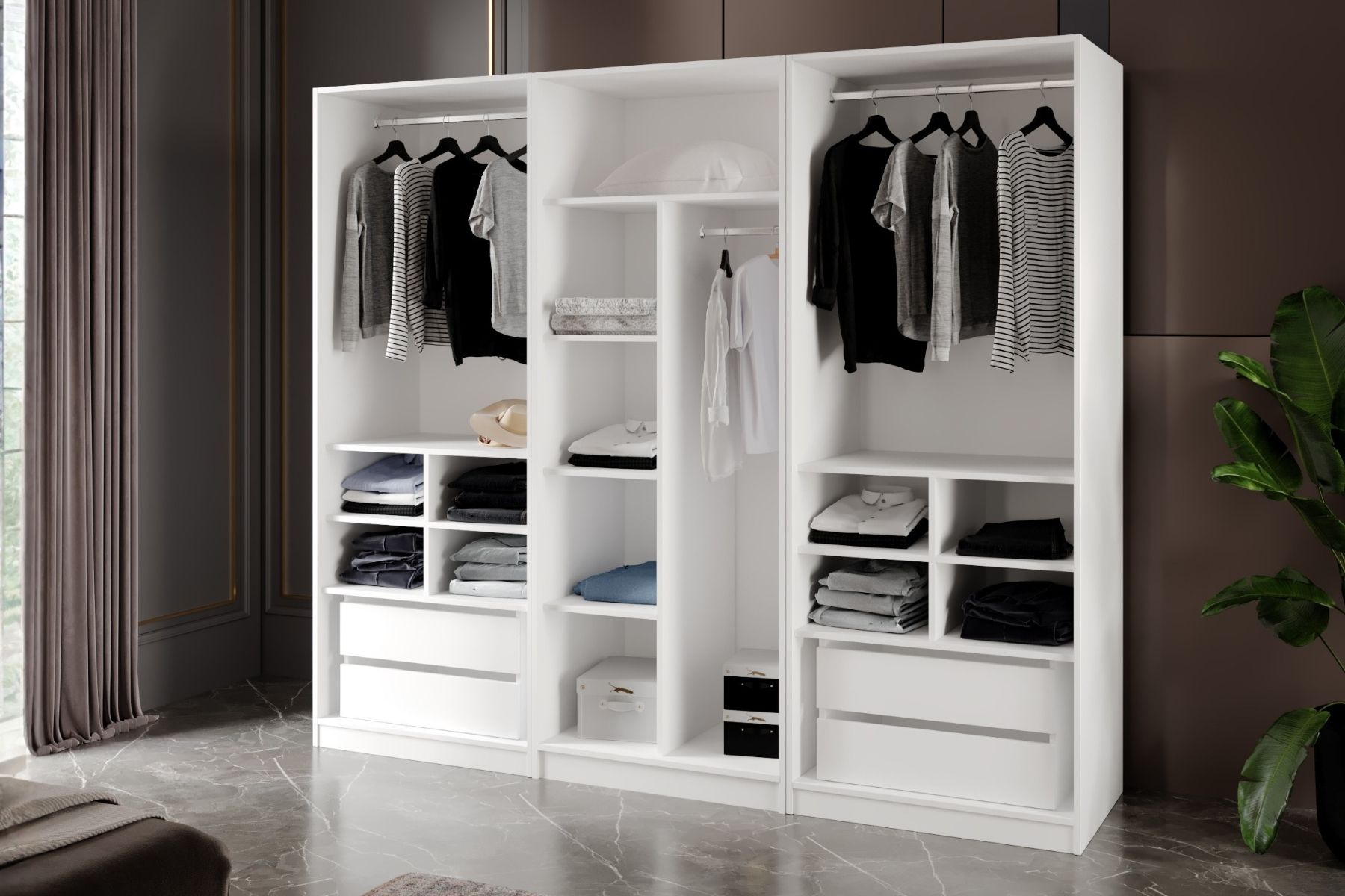 Tins 6 Kapılı Gardırop