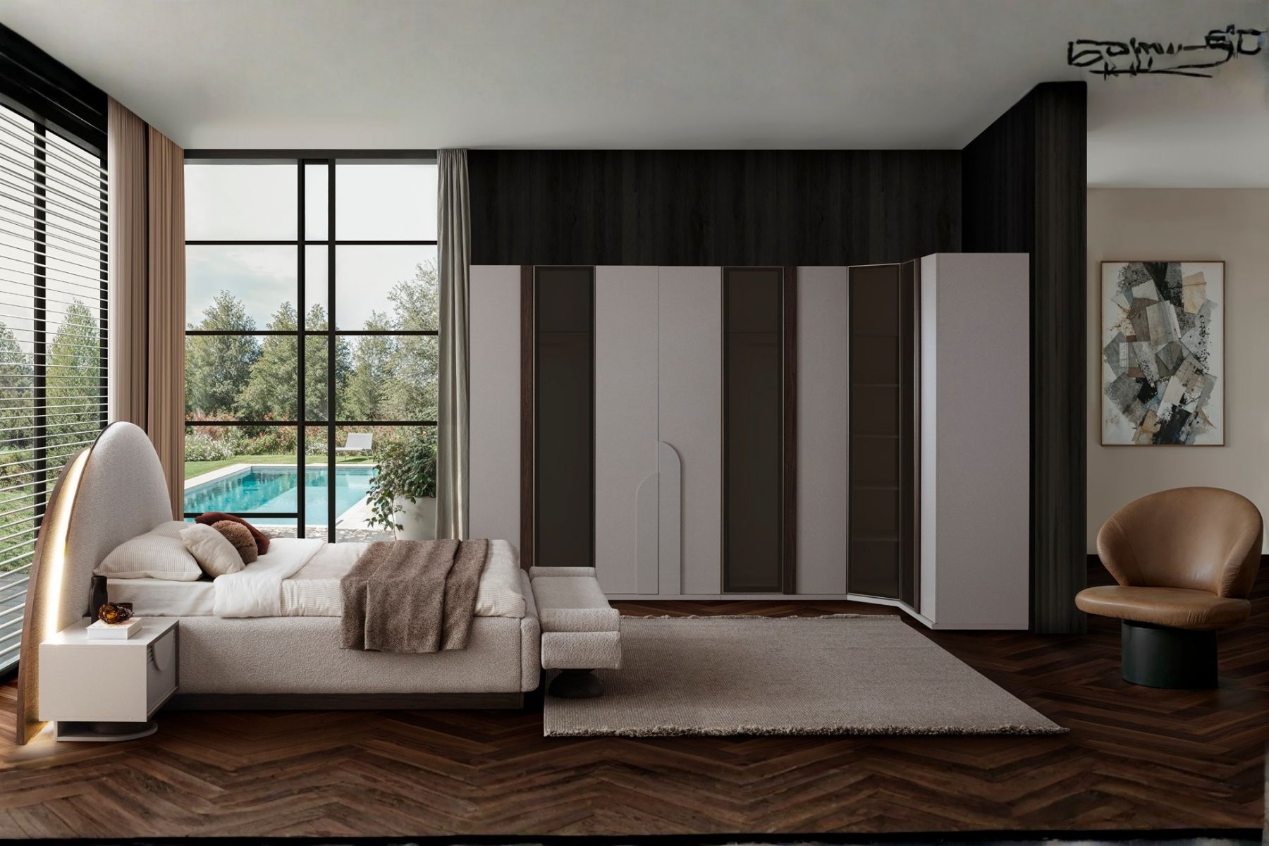 Estera Köşe Yatak Odası Takımı