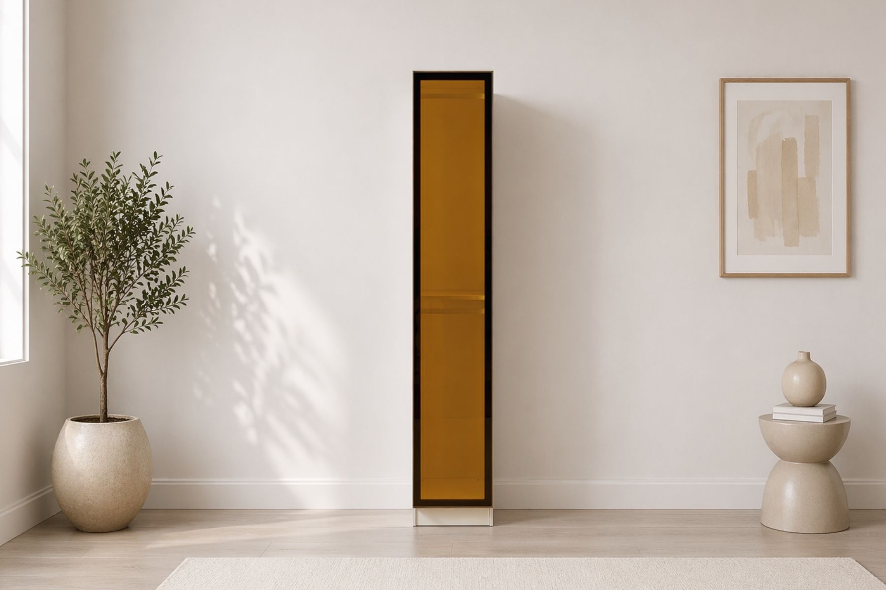 Marle 1 Kapılı Reflekte Camlı Askılıklı Gardırop 