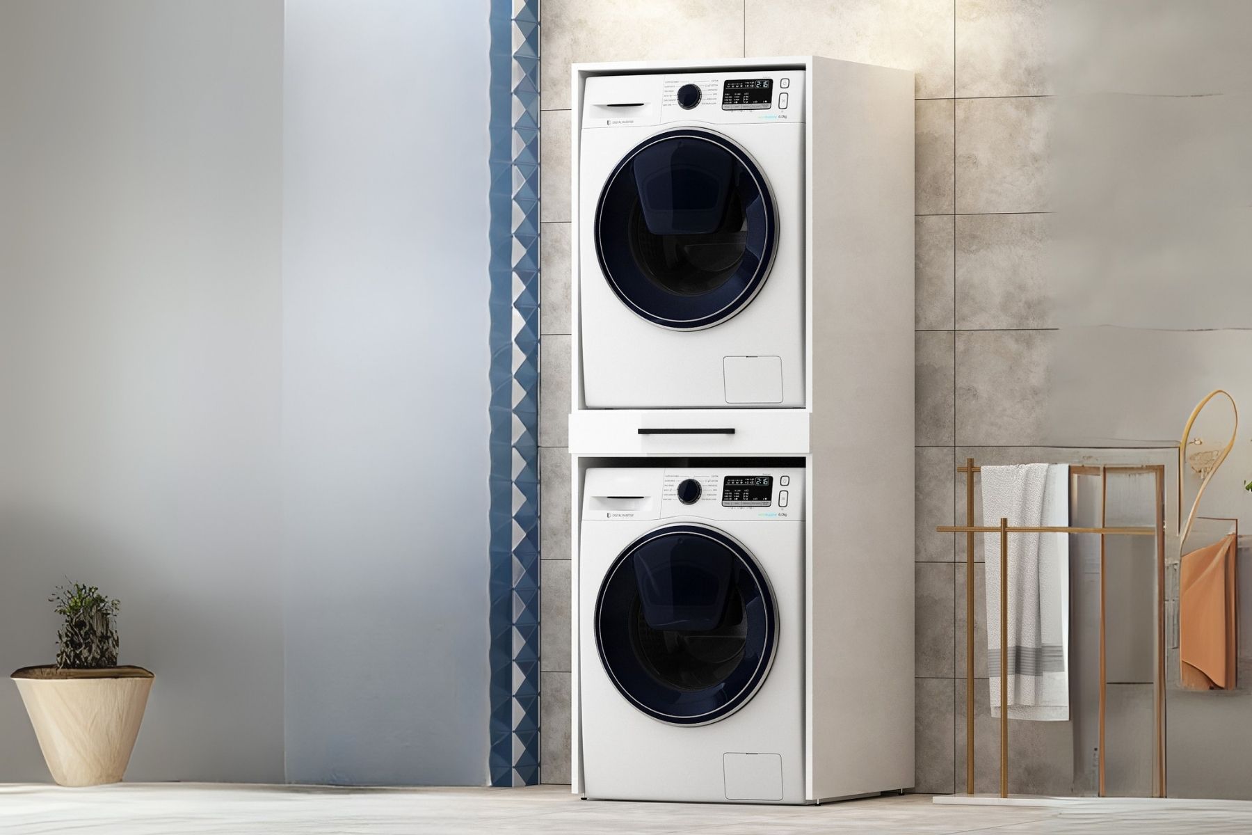 Yen Çamaşır ve Kurutma Makinesi Dolabı Yen Çamaşır ve Kurutma Makinesi Dolabı