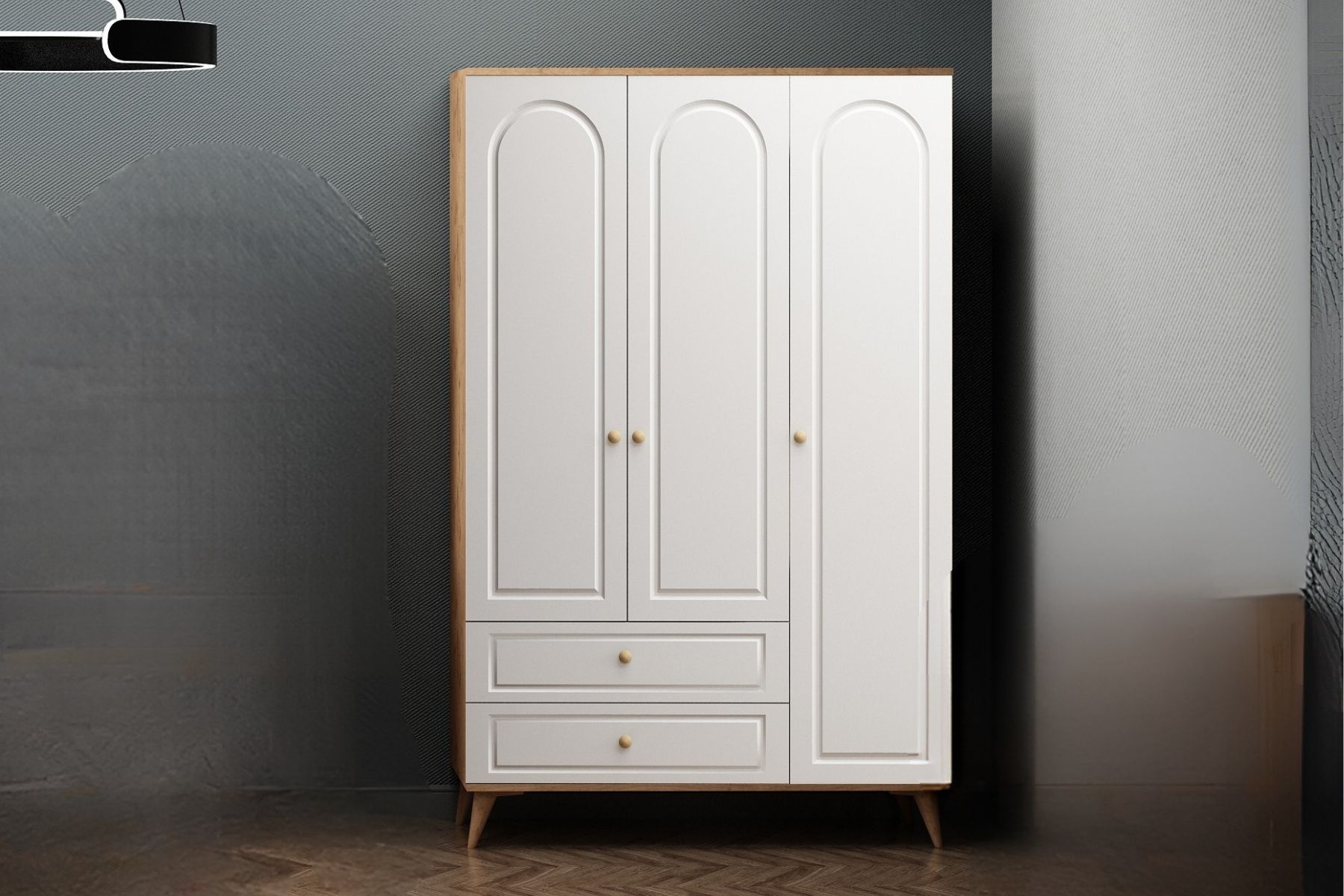 Tria Oak 3 Kapılı Gardırop
