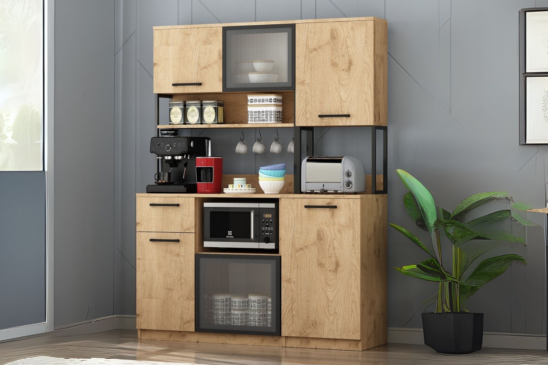 Nely Oak 2+1 Kahve Köşesi Nely Oak 2+1 Kahve Köşesi