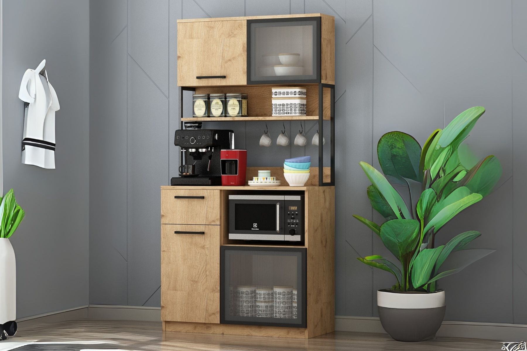 Nely Oak 2’li Kahve Köşesi Nely Oak 2’li Kahve Köşesi