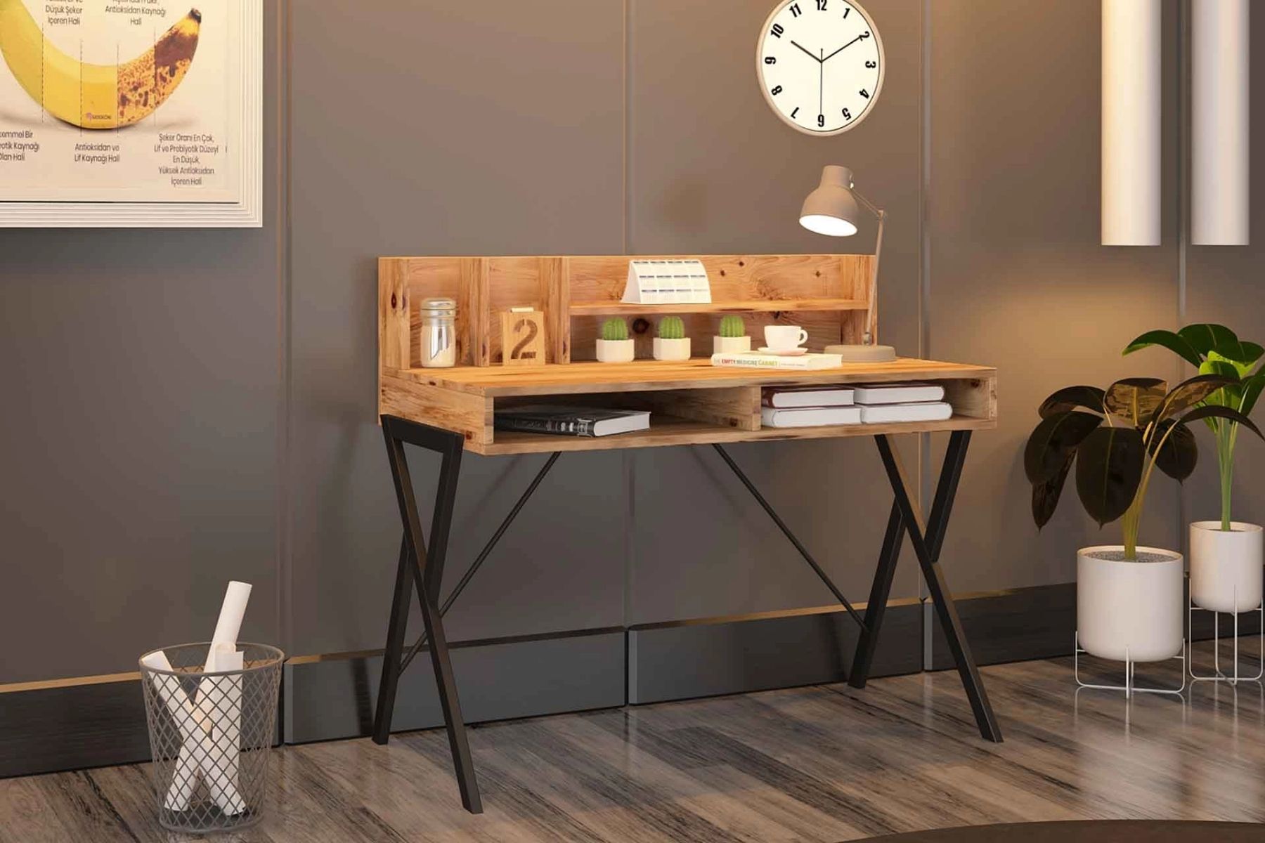 Mia Oak Çalışma Masası Mia Oak Çalışma Masası