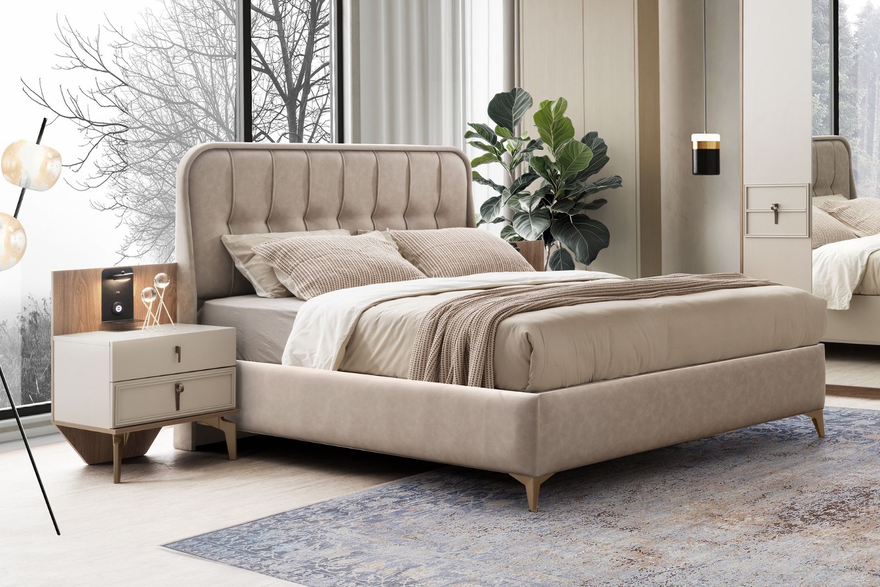 Moun Bazalı Karyola Moun Bazalı Karyola