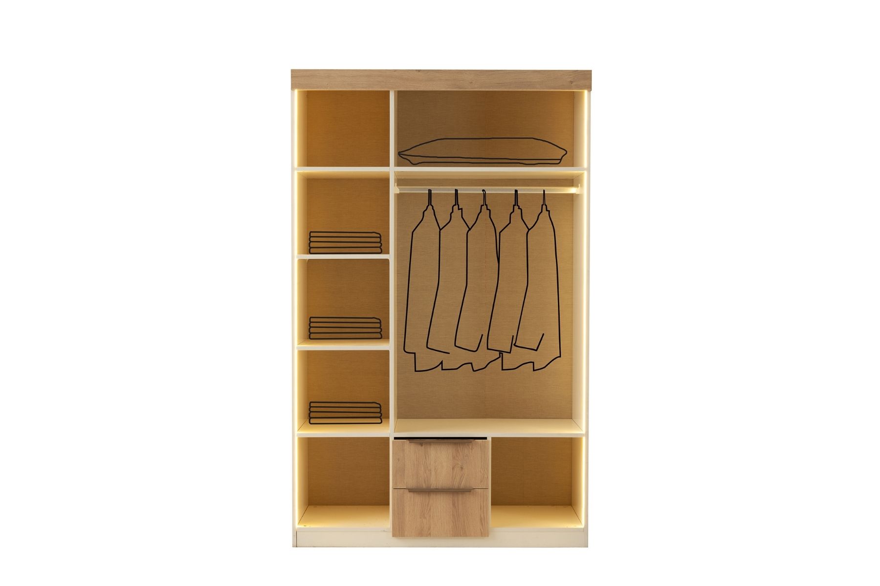 Doras 3 Kapılı Gardırop 