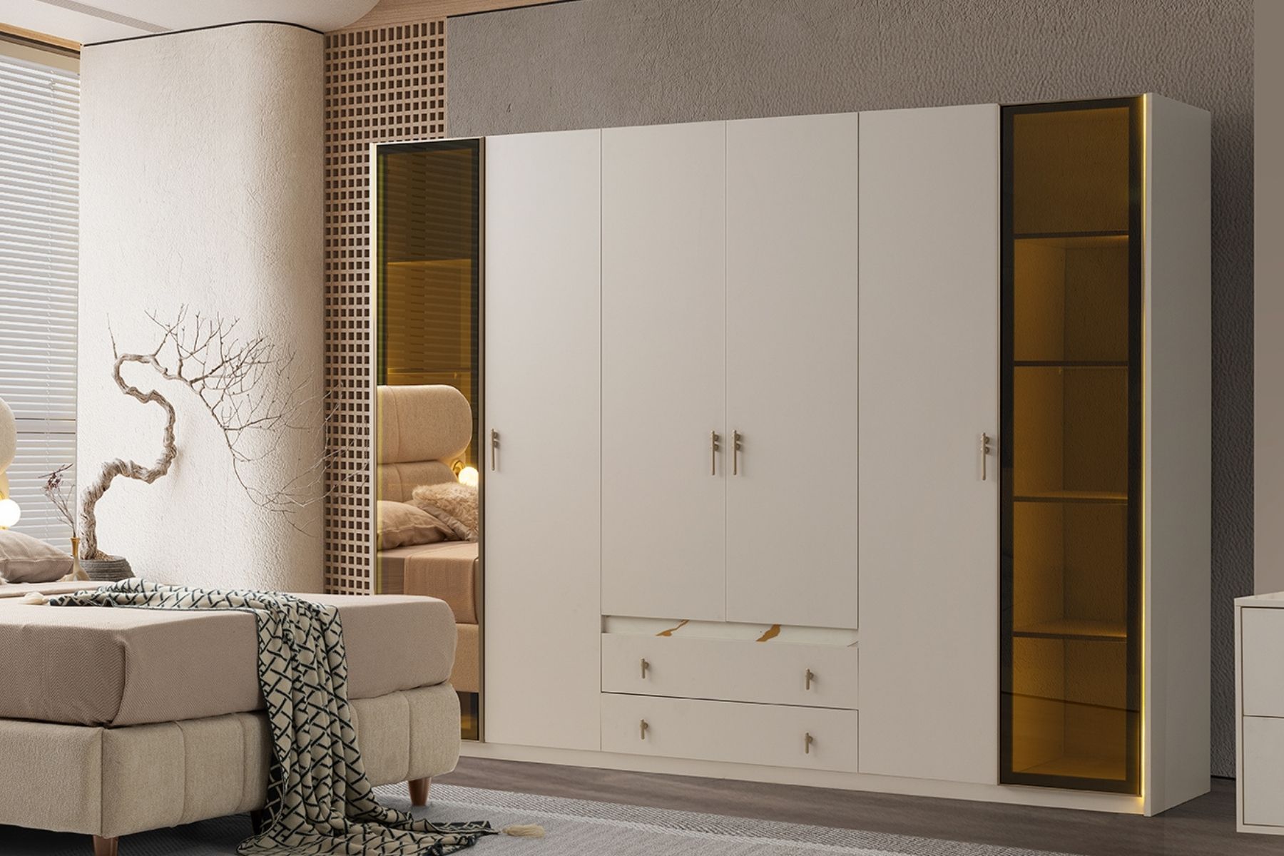 Fold 6 Kapılı Gardırop 