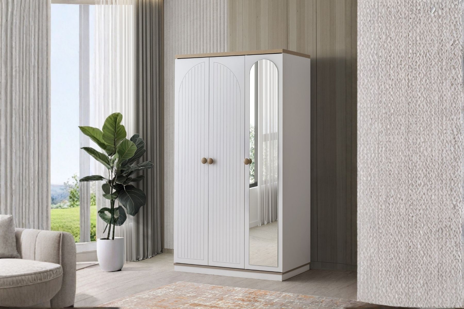 Jena 3 Kapılı Gardırop