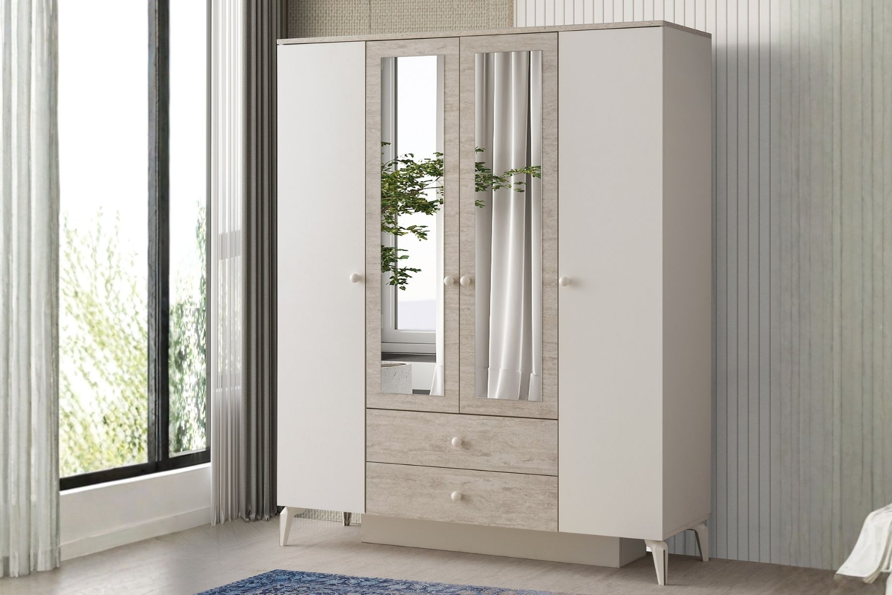 Preta 4 Kapılı Gardırop