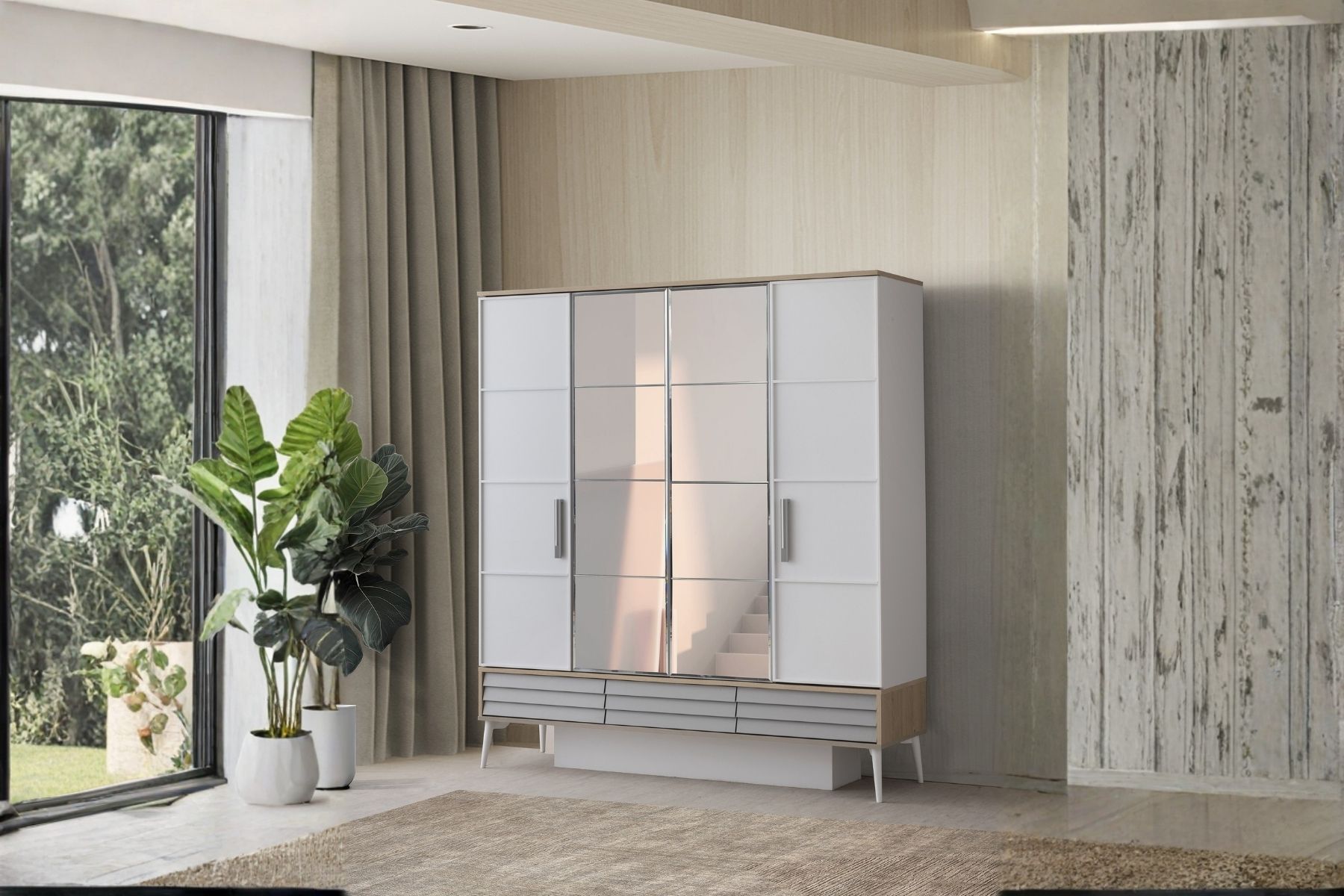 Silla 4 Kapılı Gardırop