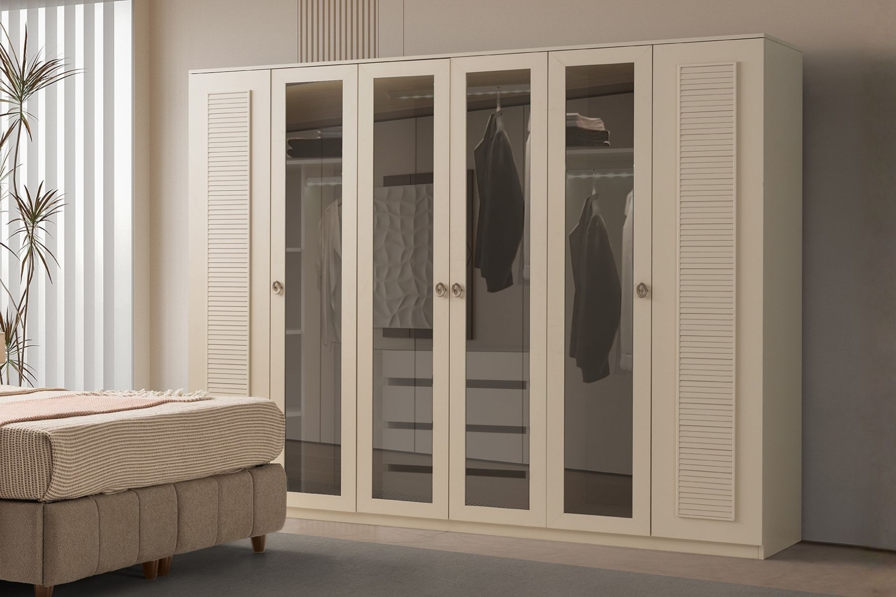 Hens 6 Kapılı Gardırop