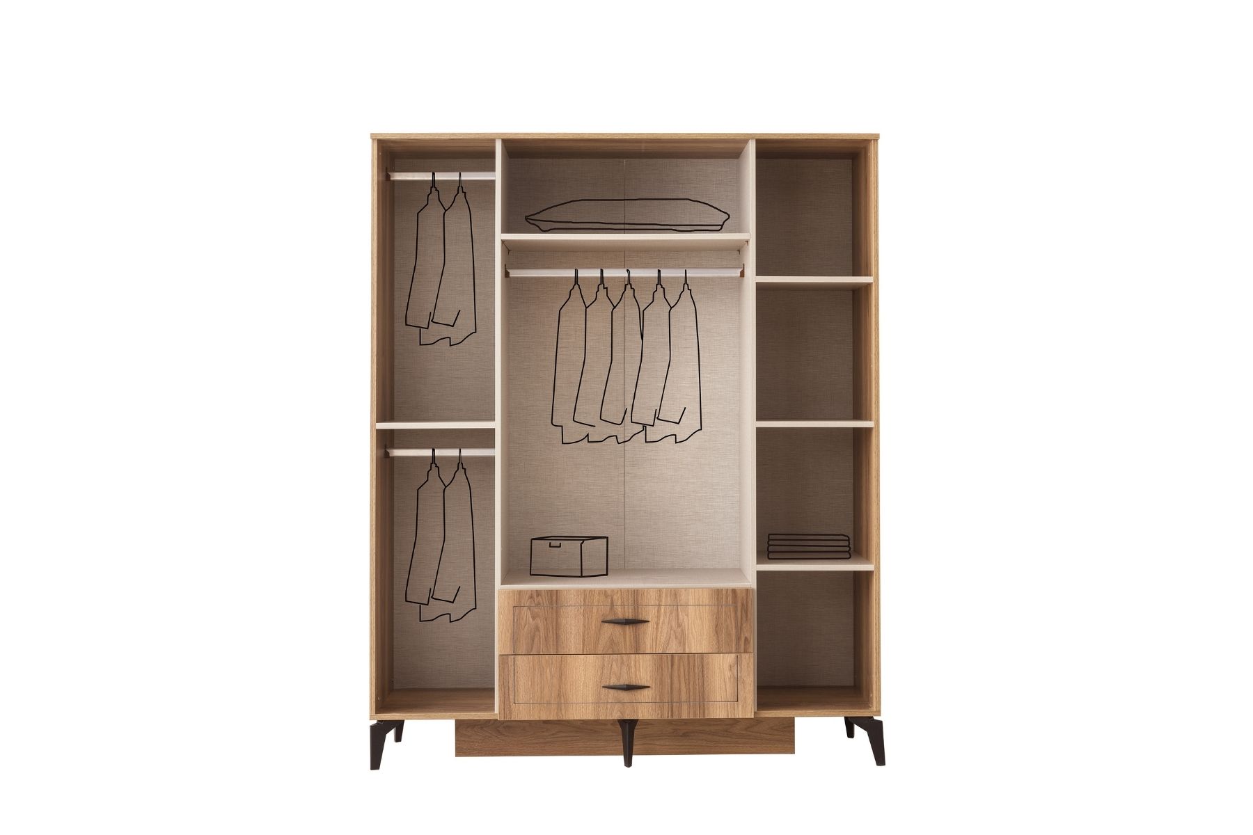 Hanz 4 Kapılı Gardırop