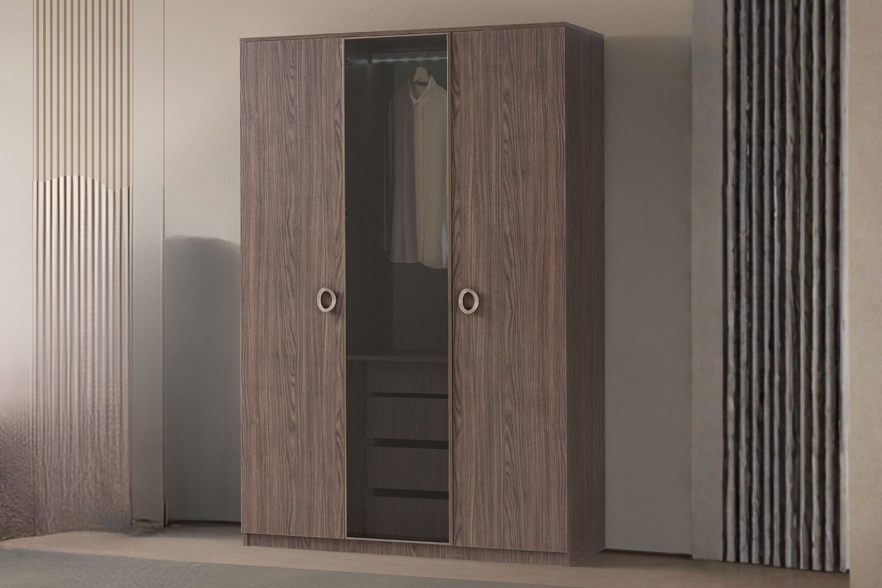 Nora 3 Kapılı Gardırop 