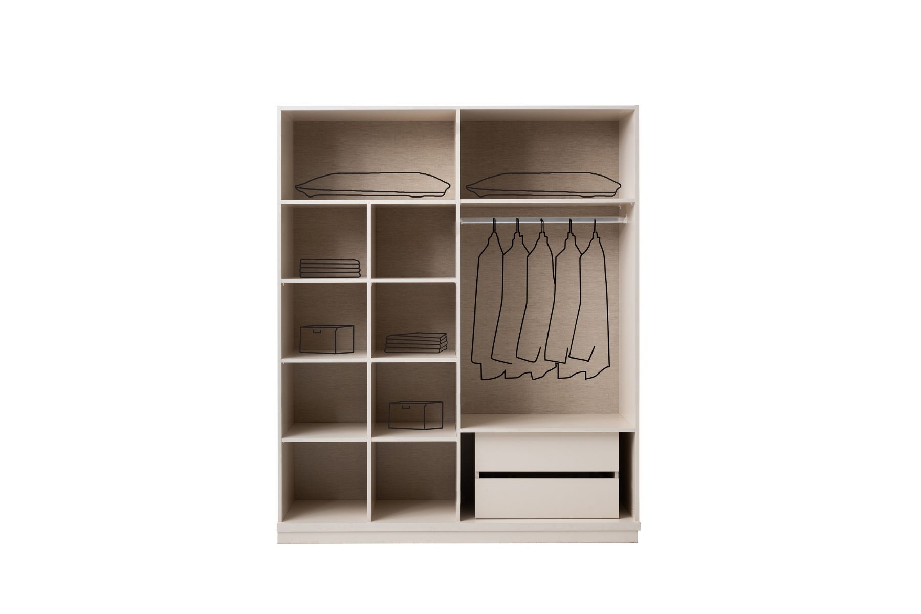 Visse 4 Kapılı Gardırop 