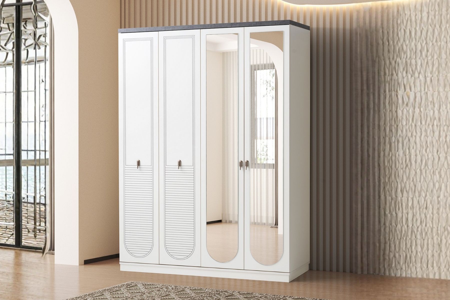 Merry 4 Kapılı Gardırop 