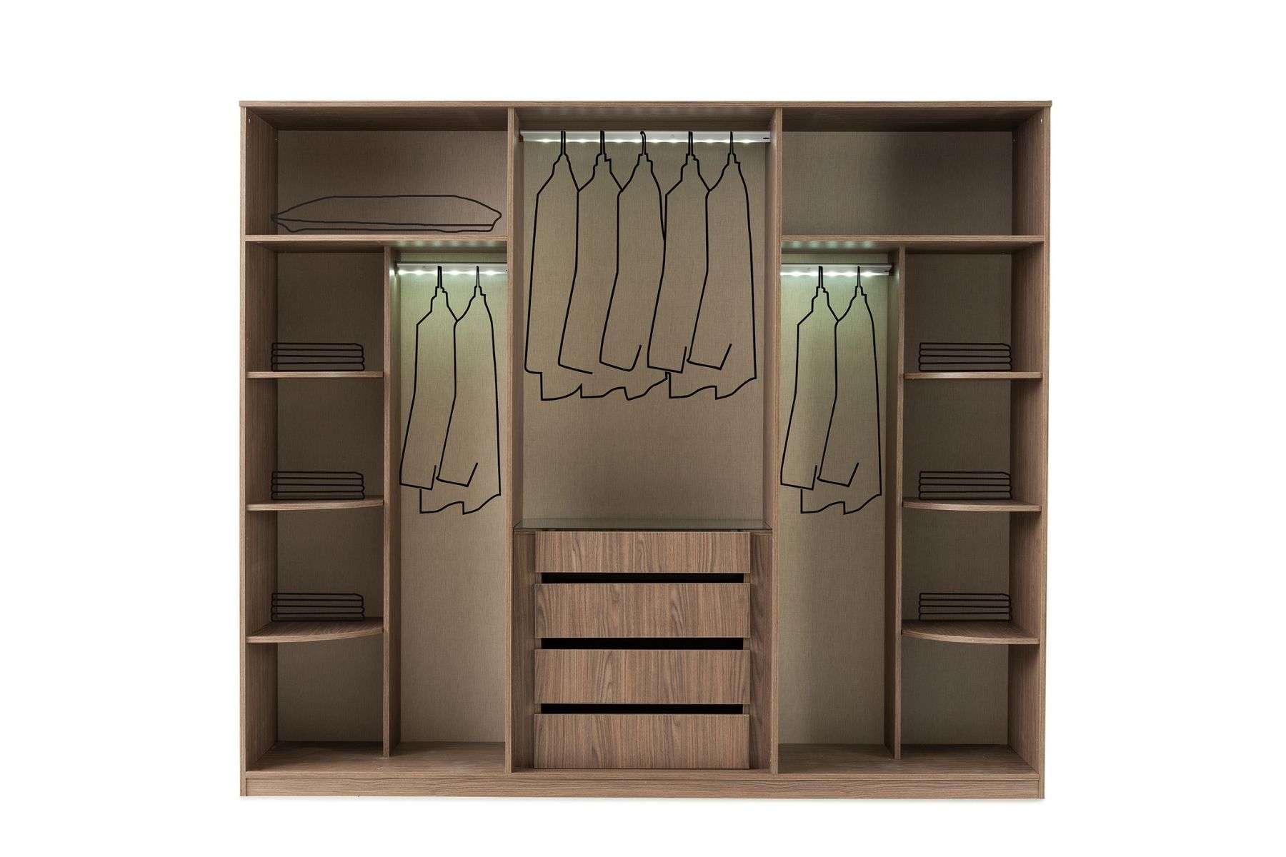 Nora 6 Kapılı Gardırop 