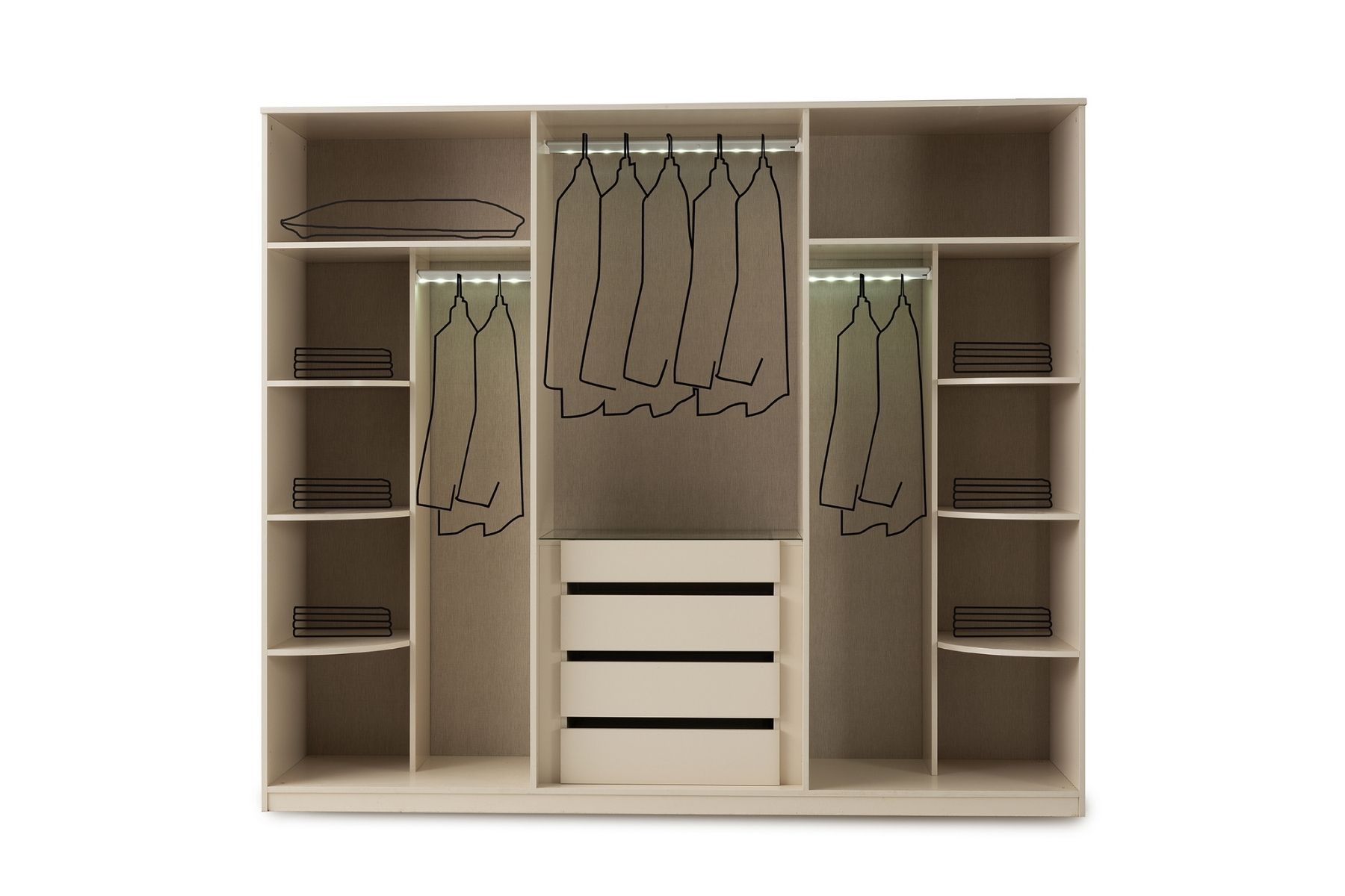 Artes 6 Kapılı Gardırop 