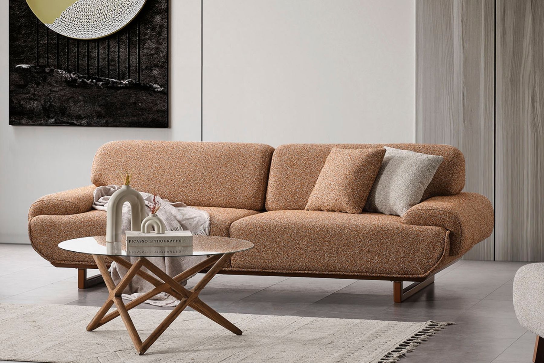 Polina Soft Brown Kanepe 