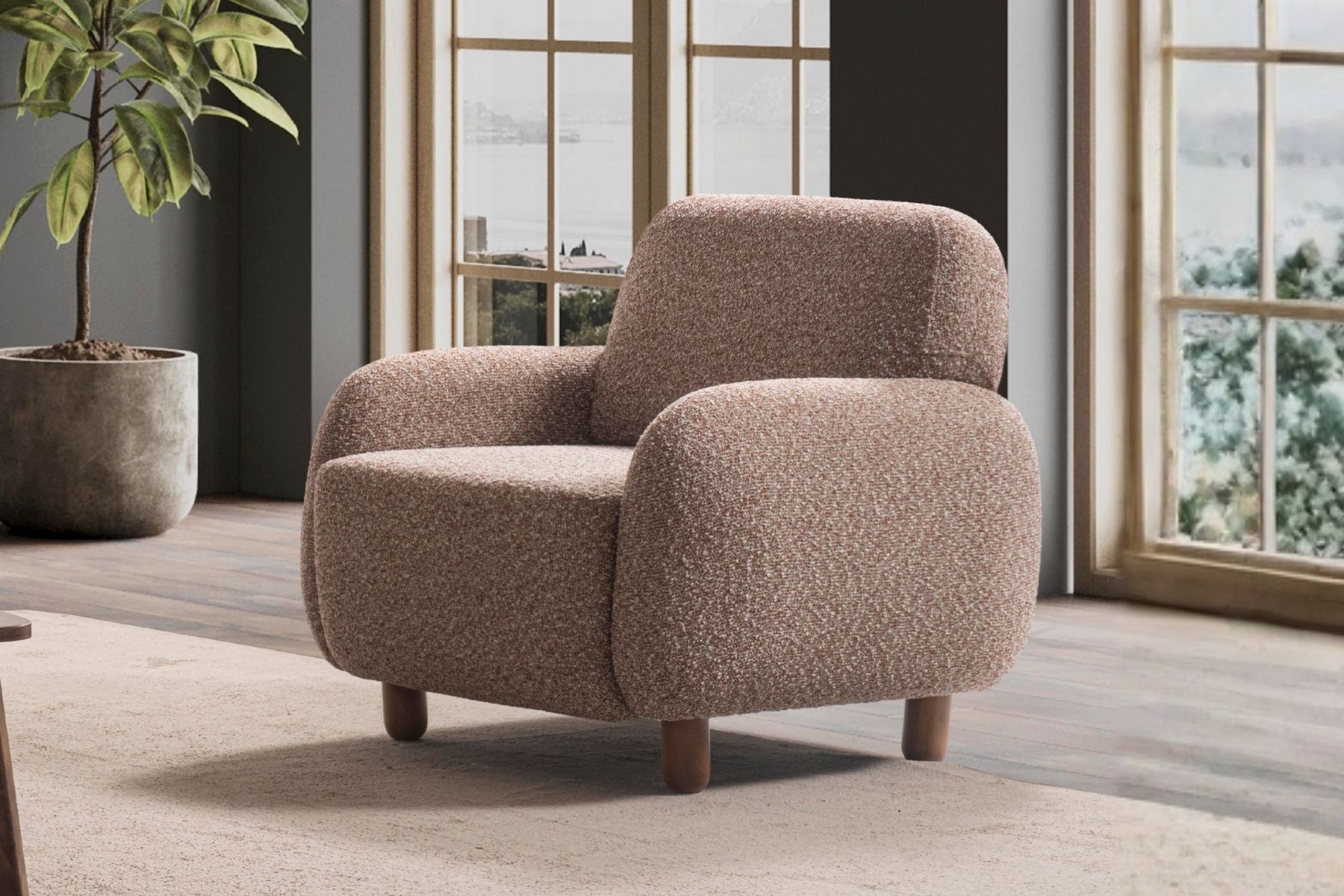 Monia Soft Brown Berjer
