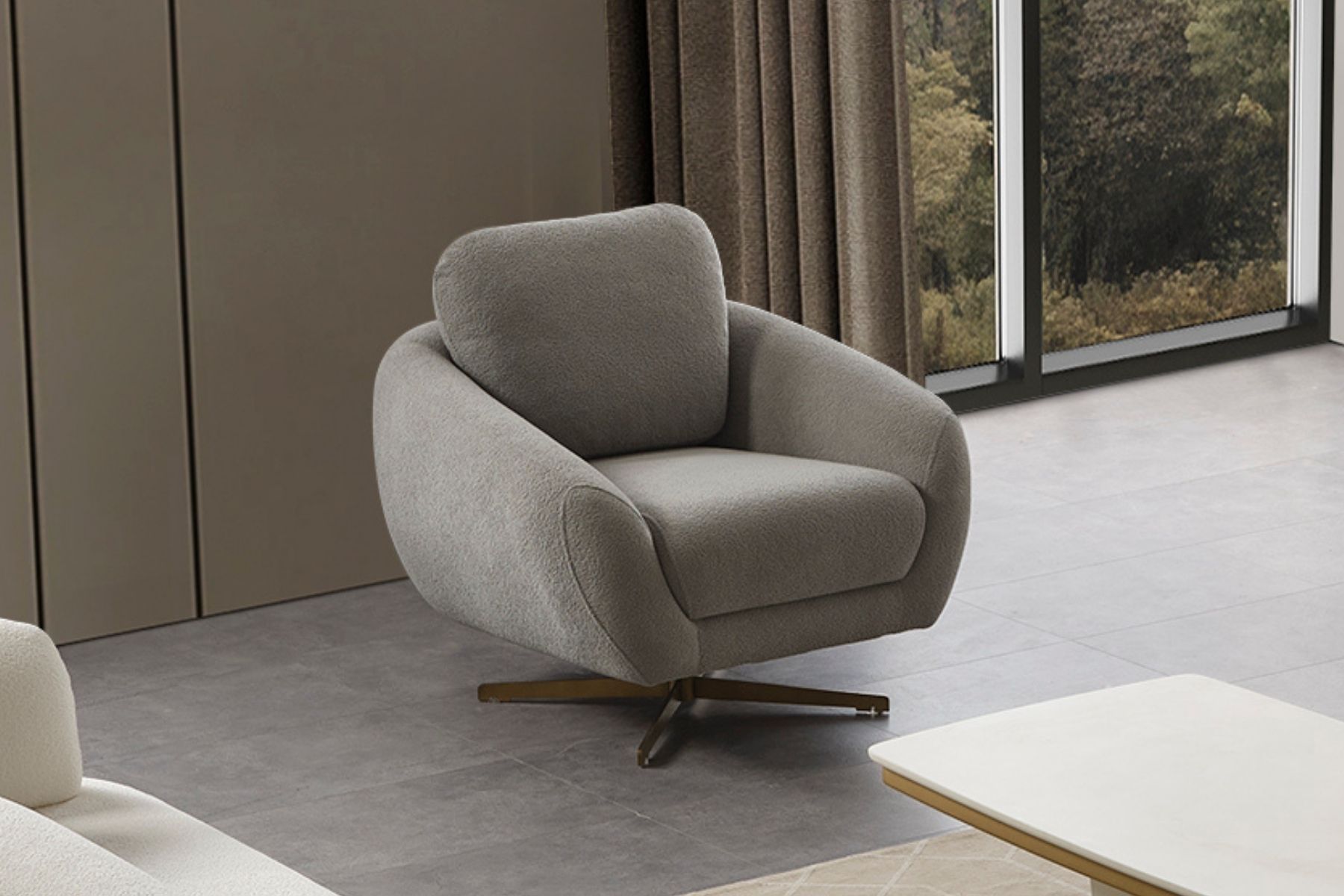 Loris Soft Grey Berjer