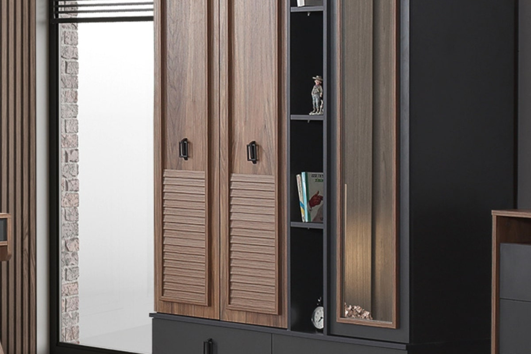 Toledo 3 Kapılı Gardırop