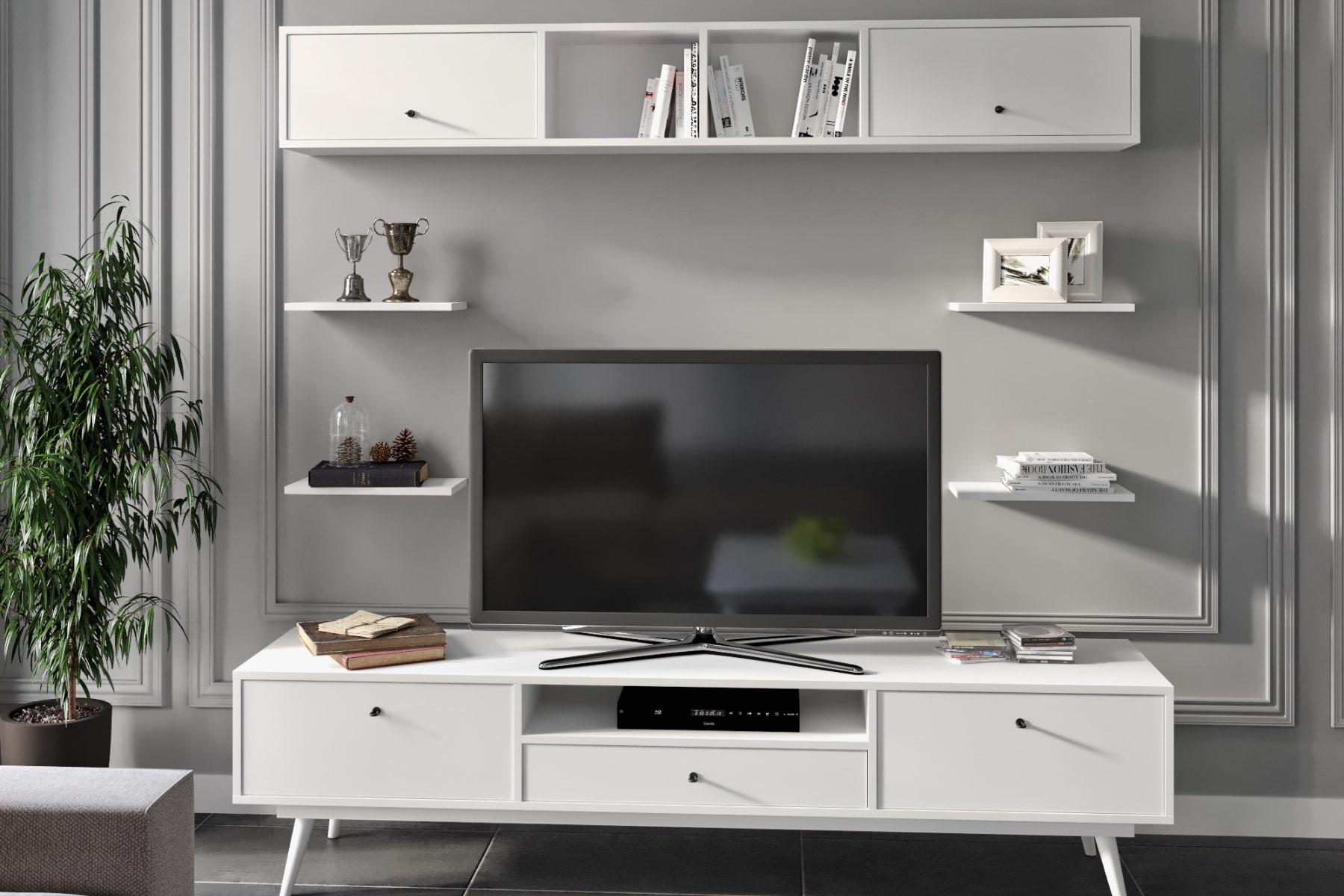 Platinum White Tv ünitesi