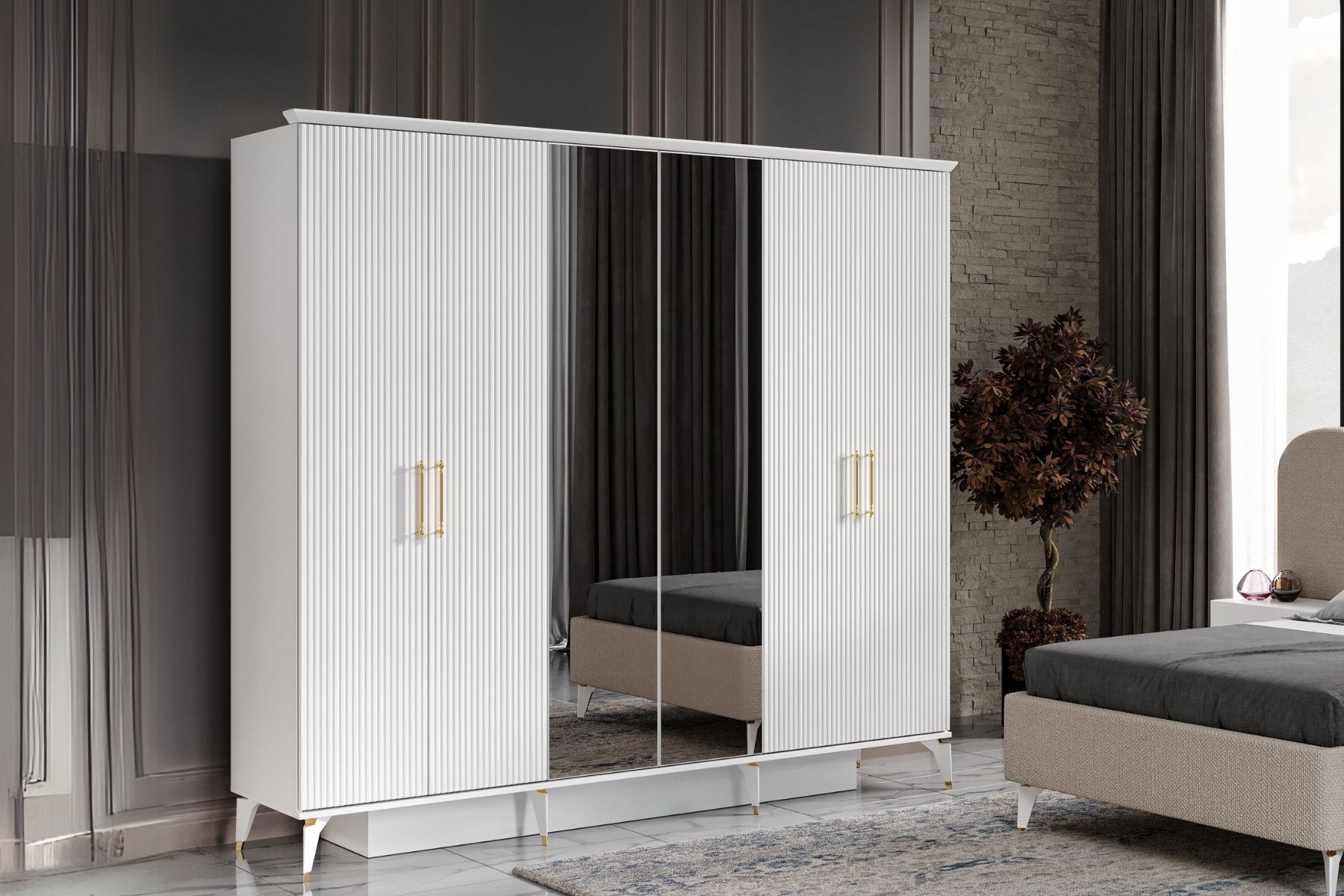 Merin White Yatak Odası Takımı Merin White Yatak Odası Takımı