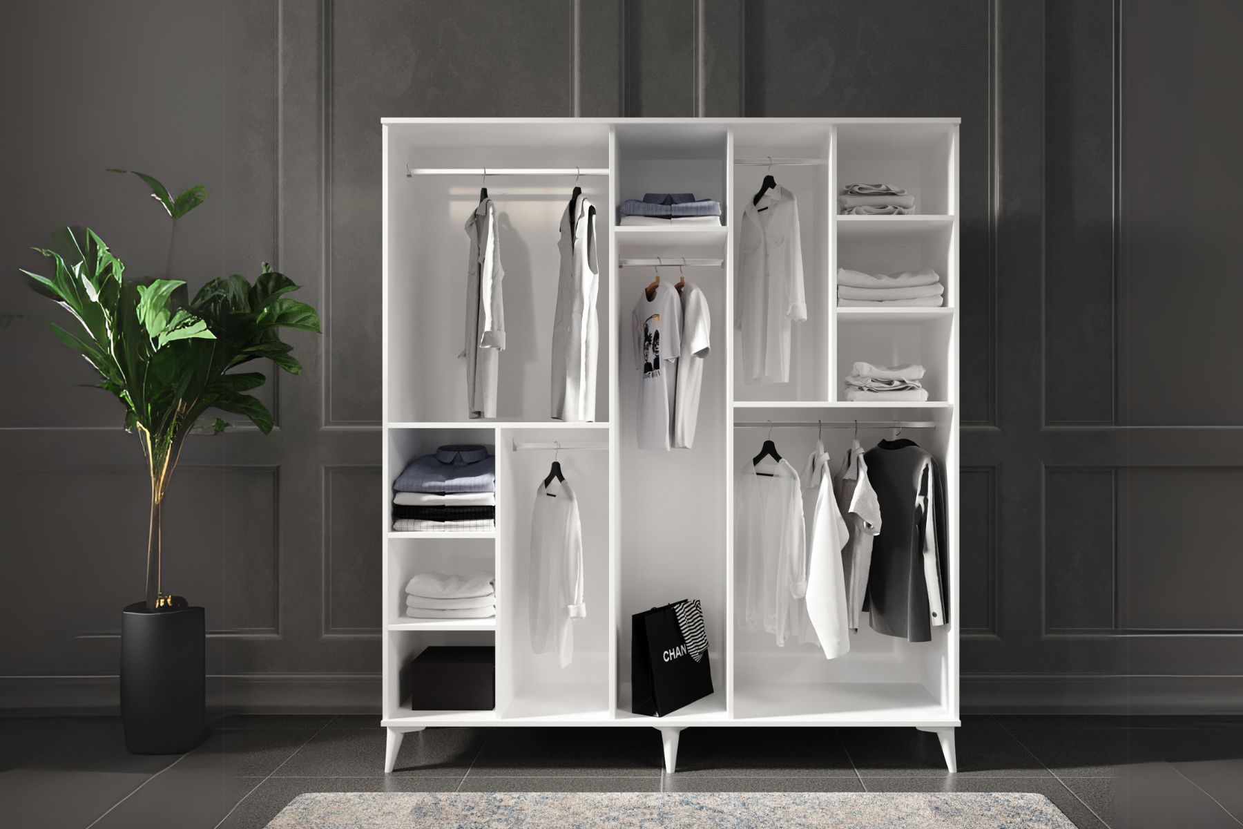 Lesse 5 Kapılı Gardırop Lesse 5 Kapılı Gardırop