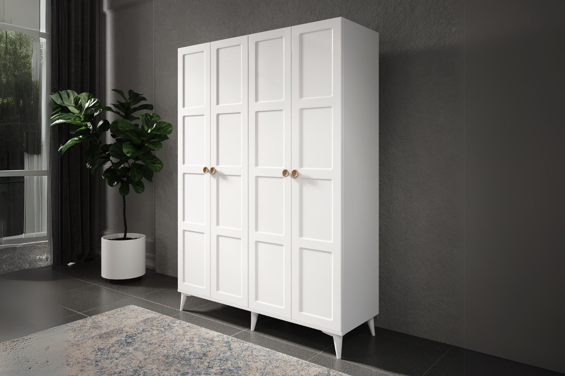 Evia 4 Kapılı Gardırop Evia 4 Kapılı Gardırop