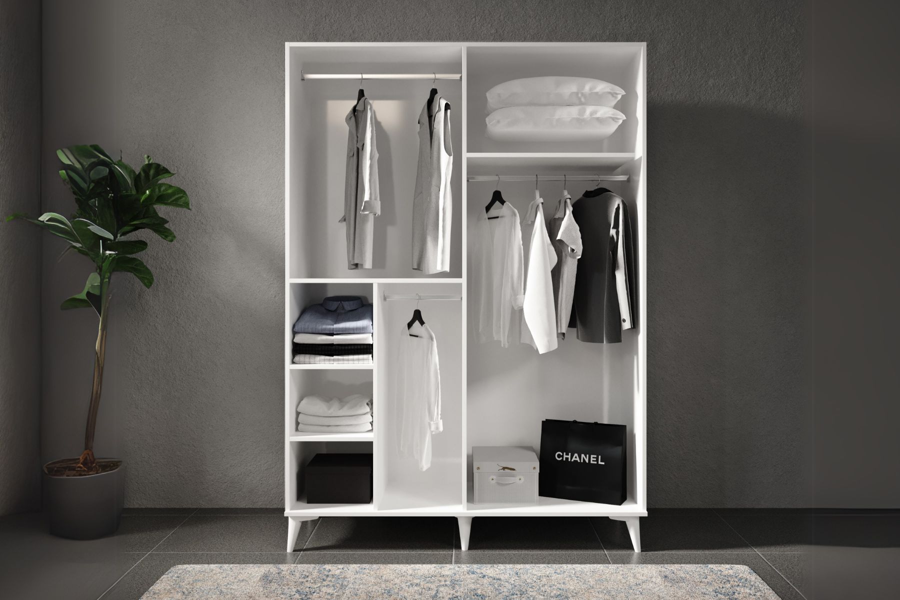 Evia 4 Kapılı Gardırop Evia 4 Kapılı Gardırop