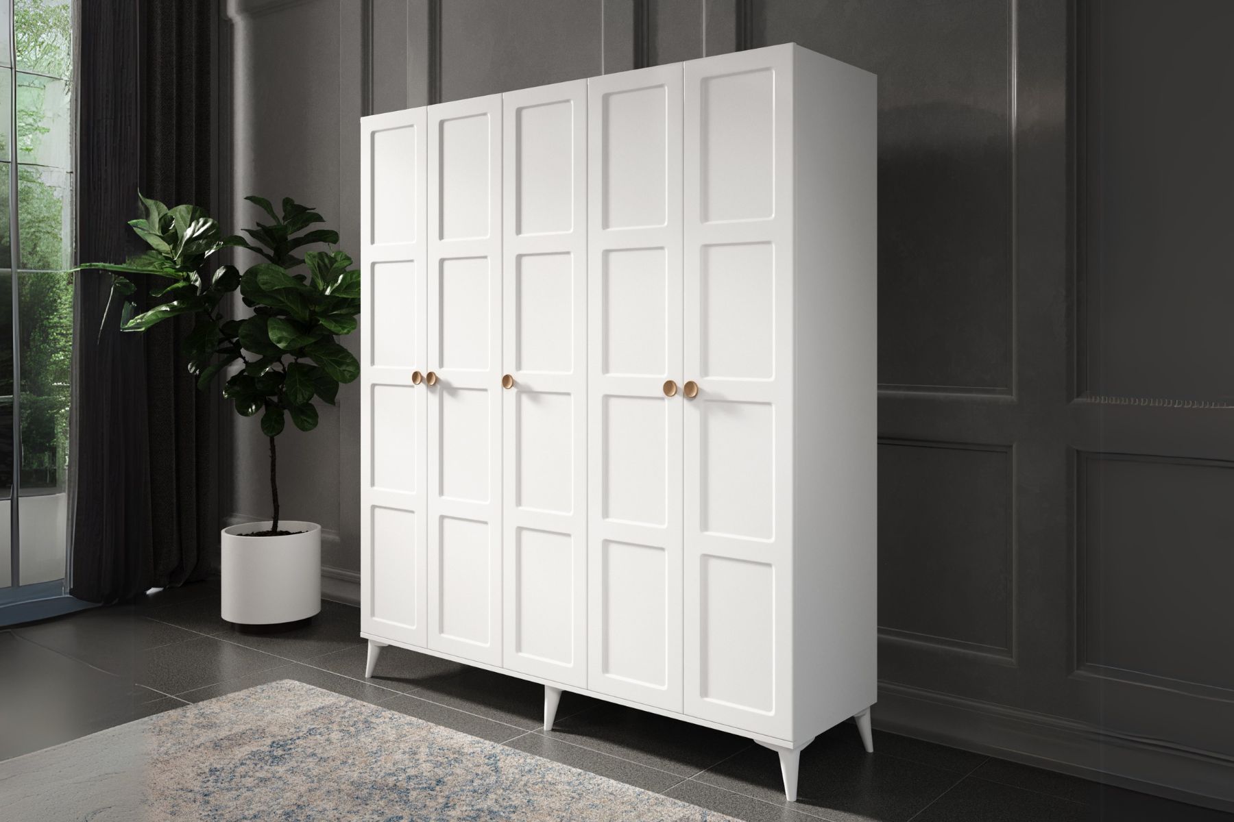Evia 5 Kapılı Gardırop Evia 5 Kapılı Gardırop