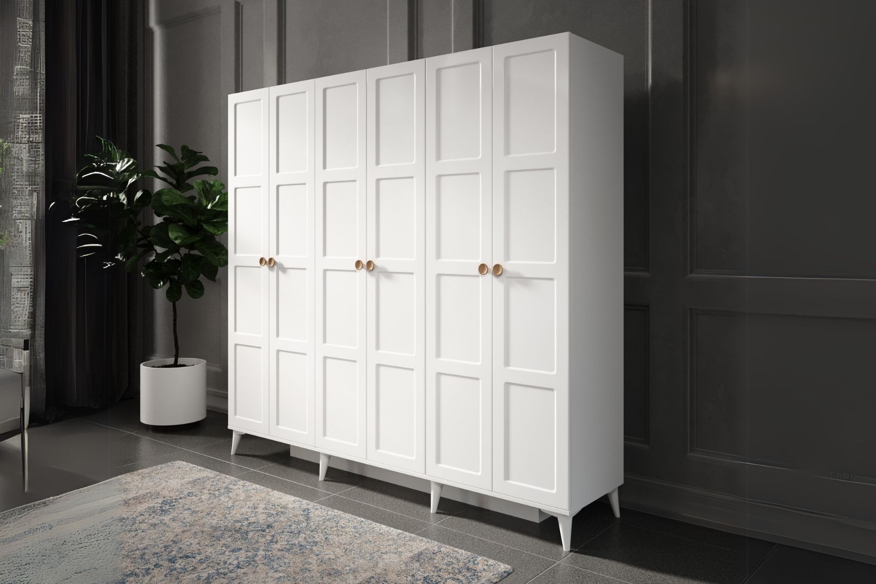 Evia 6 Kapılı Gardırop Evia 6 Kapılı Gardırop