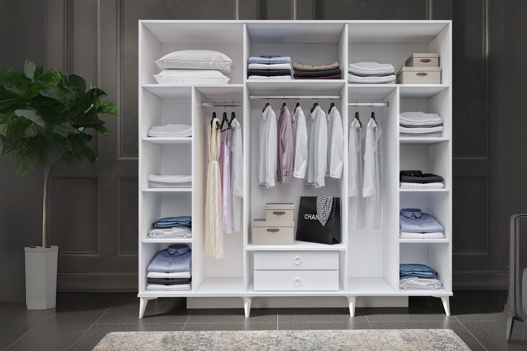 Evia 6 Kapılı Gardırop Evia 6 Kapılı Gardırop