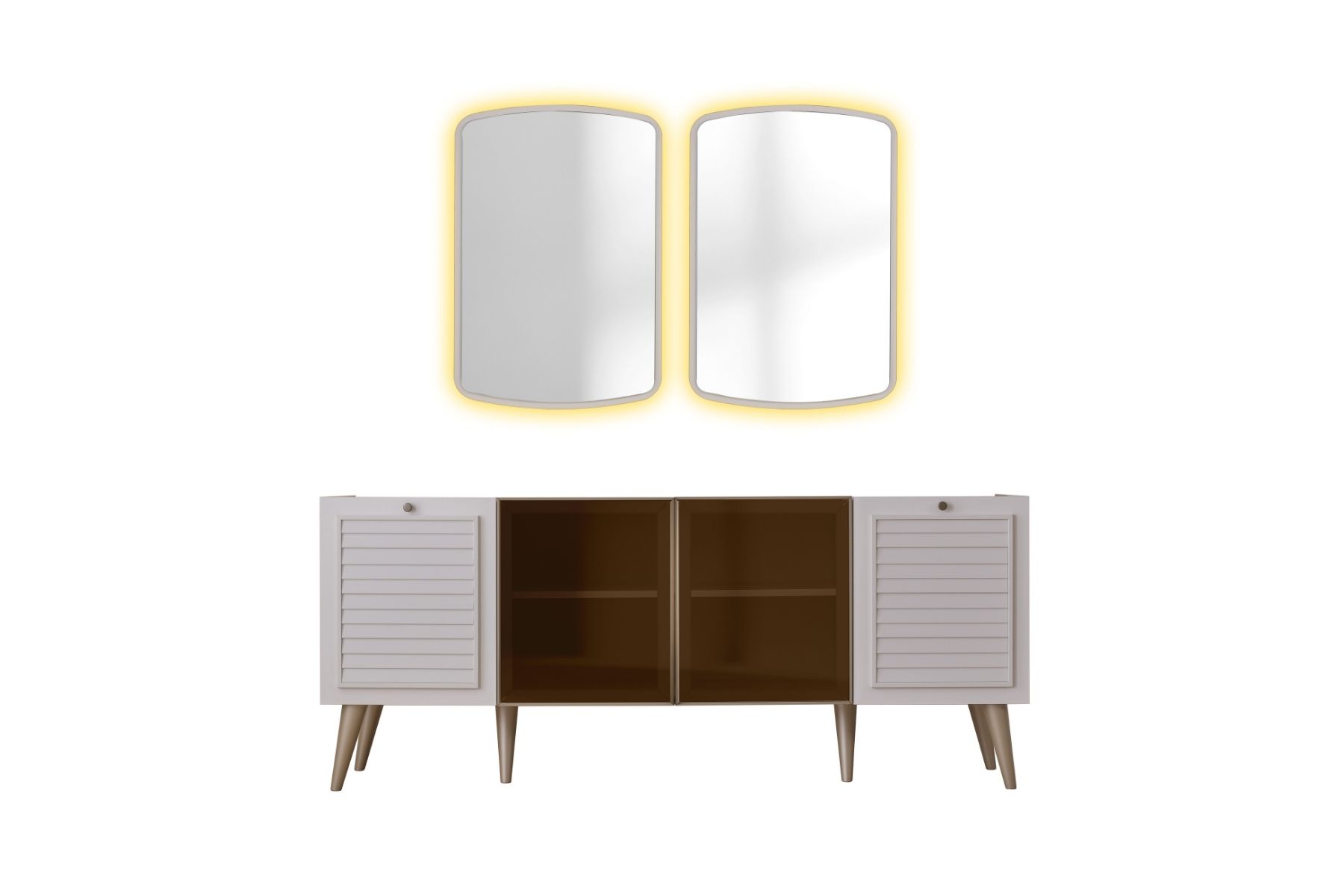 Hella Reflekte Camlı Konsol