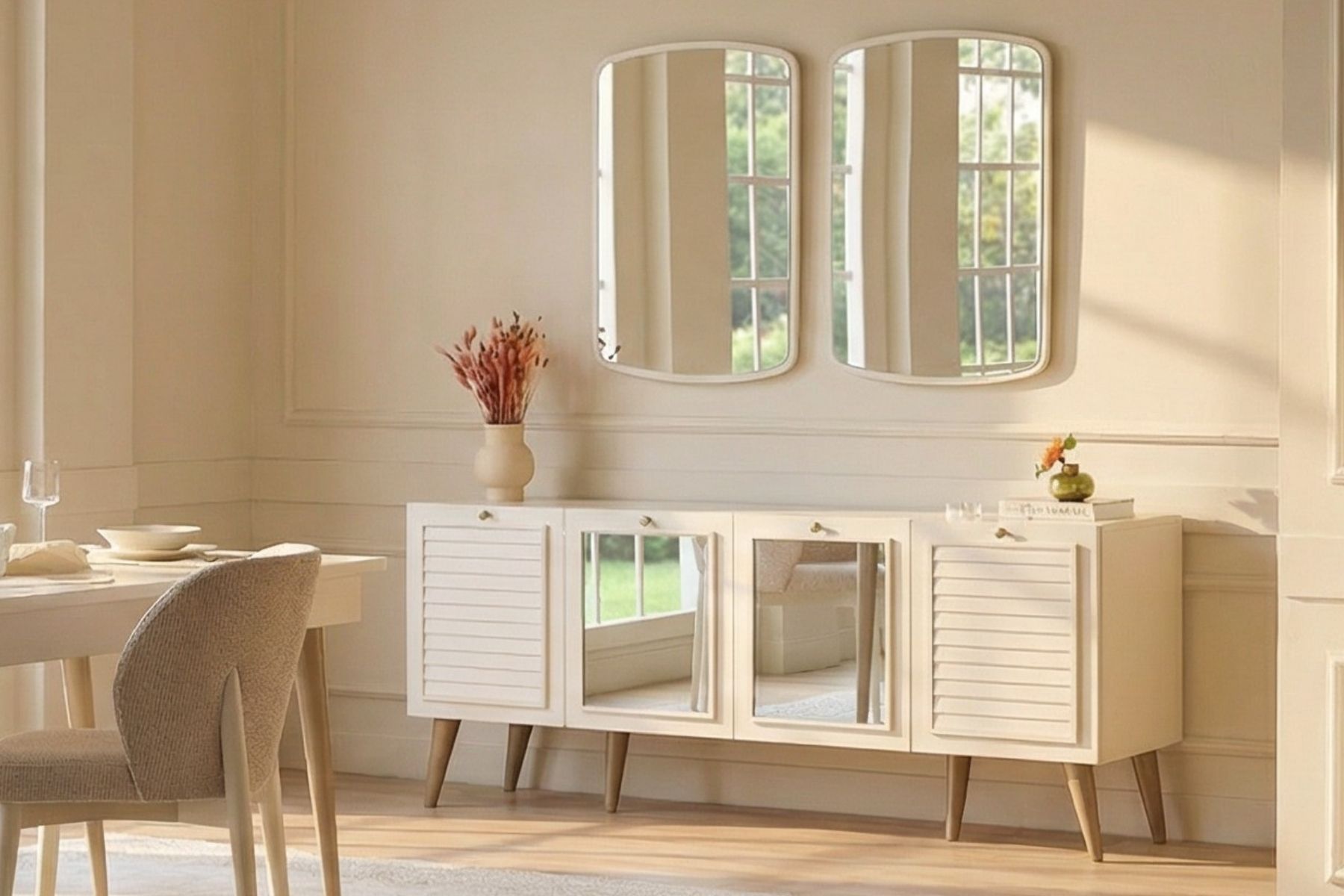 Hella Aynalı Yemek Odası Takımı 