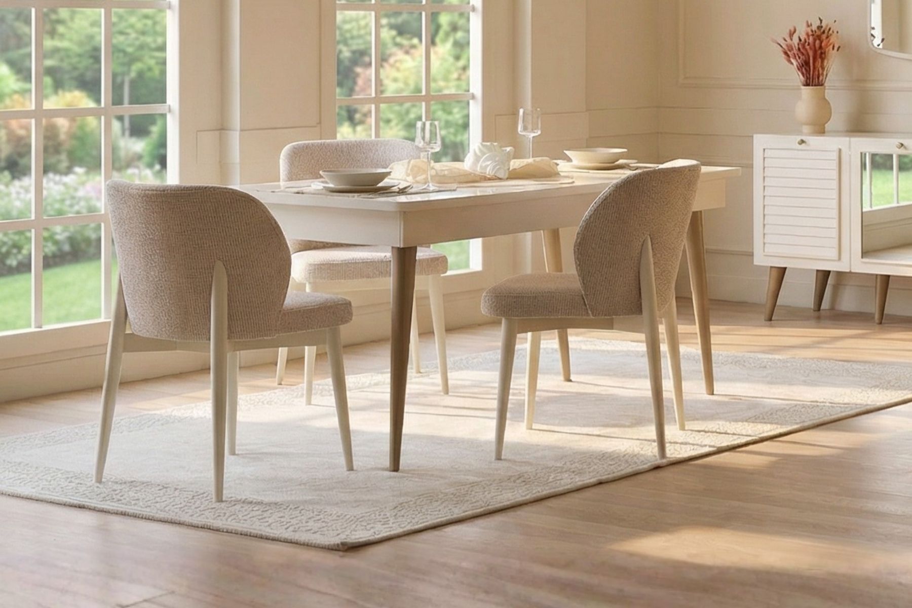 Hella Aynalı Yemek Odası Takımı 