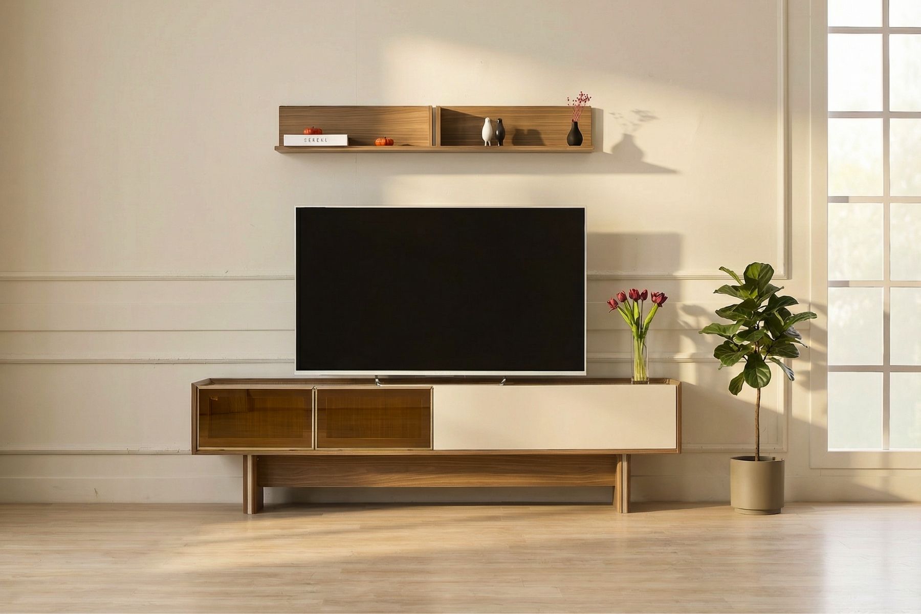 Vanta Reflekte Camlı Tv Ünitesi 