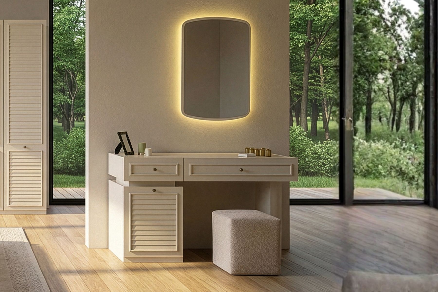 Hella 5 Kapılı 3 Aynalı Yatak Odası Takımı 