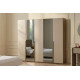 Vanta Orta Reflekte Camlı Gardırop