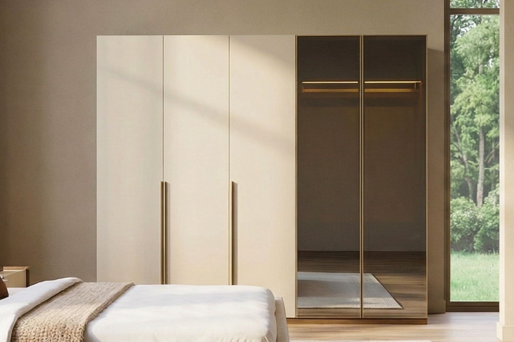 Vanta Sağ Reflekte Camlı Gardırop 