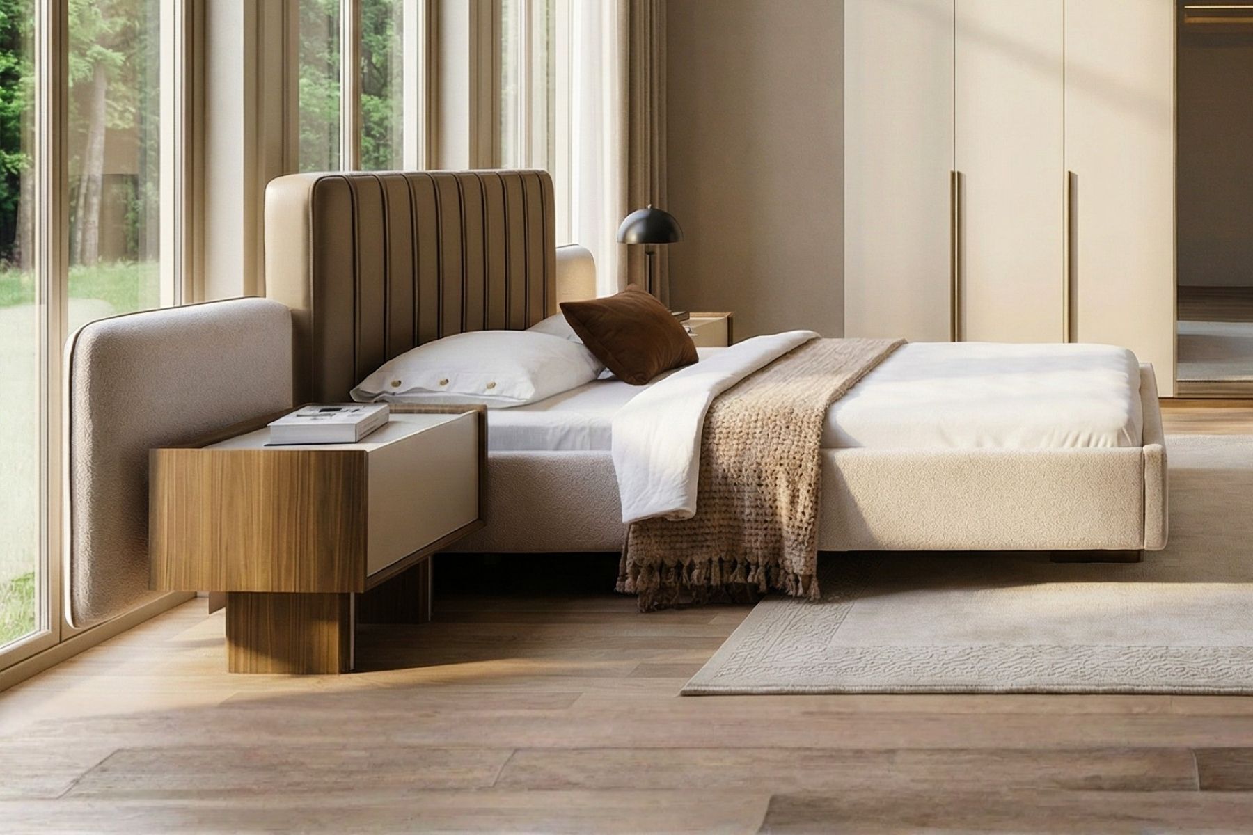 Vanta Sağ Reflekte Camlı Yatak Odası Takımı